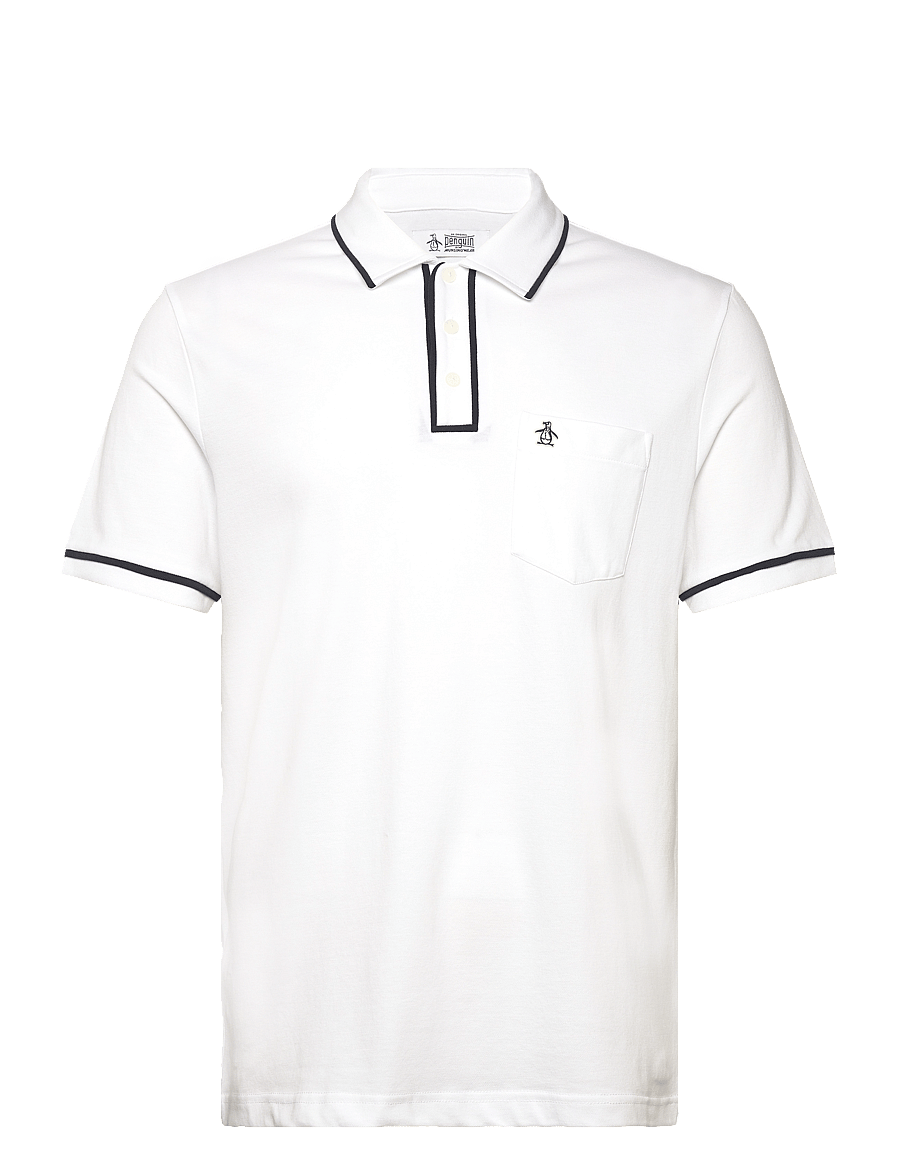 Original Penguin - EARL TNCL PIQ STICKE - short-sleeved polos - bright white - 0