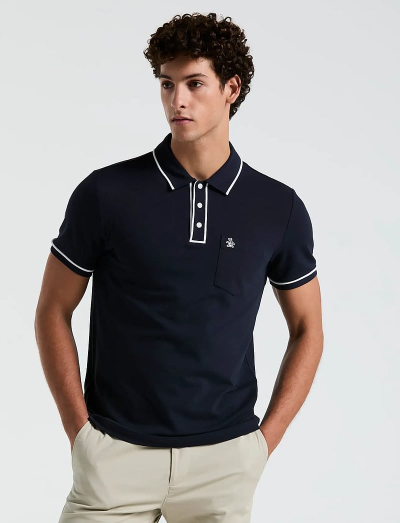 Original Penguin - EARL TNCL PIQ STICKE - lühikeste varrukatega polod - dark sapphire - 0
