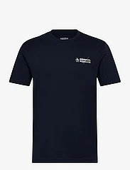 Original Penguin - S/S ORIGINAL SPLICED - t-shirts - dark sapphire - 0