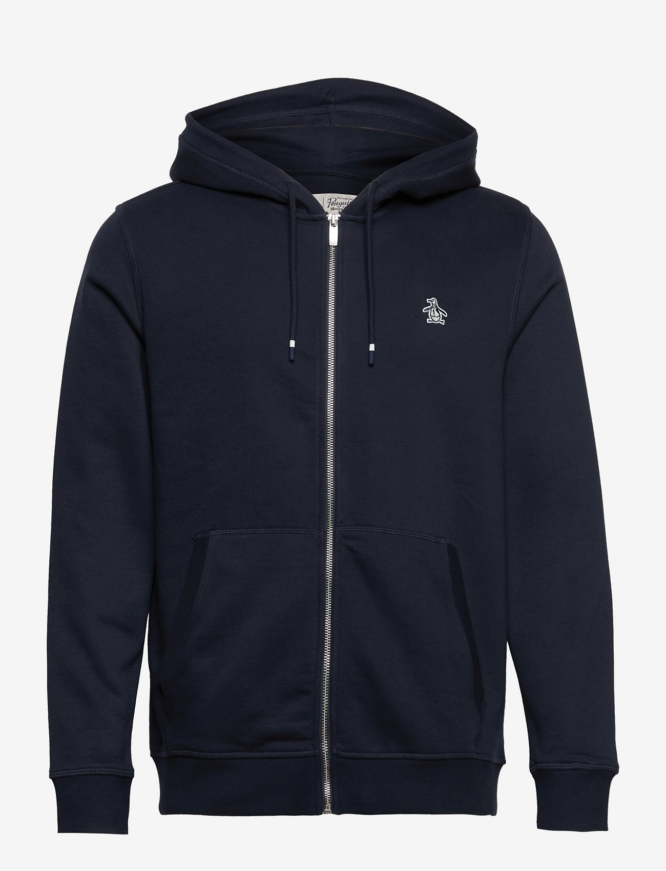 Original Penguin - L/S STICKER PETE FUL - hoodies - dark sapphire - 0