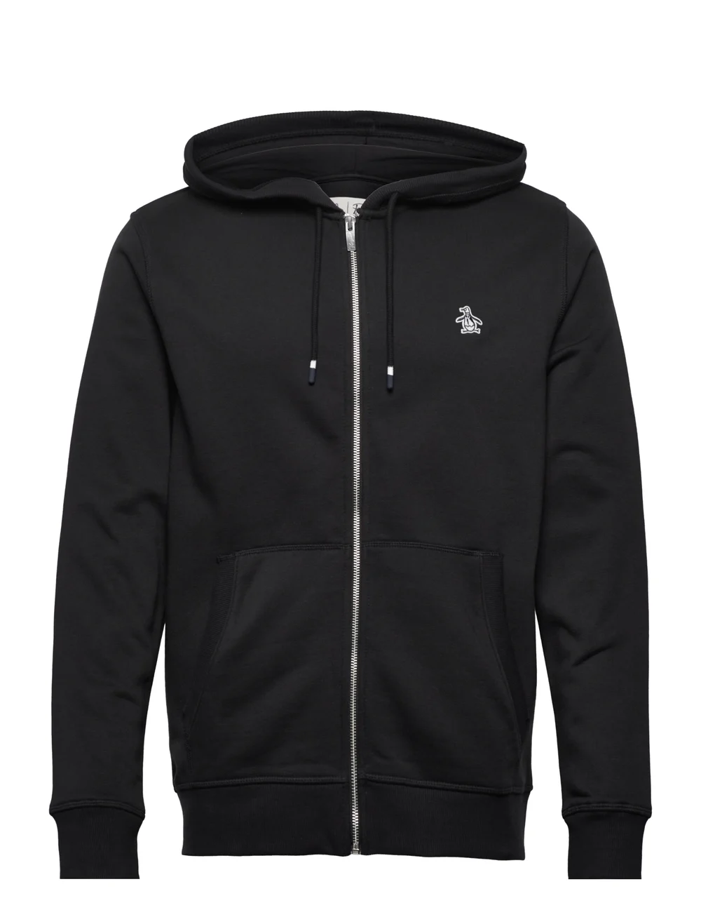 Original Penguin - L/S STICKER PETE FUL - hoodies - true black - 0