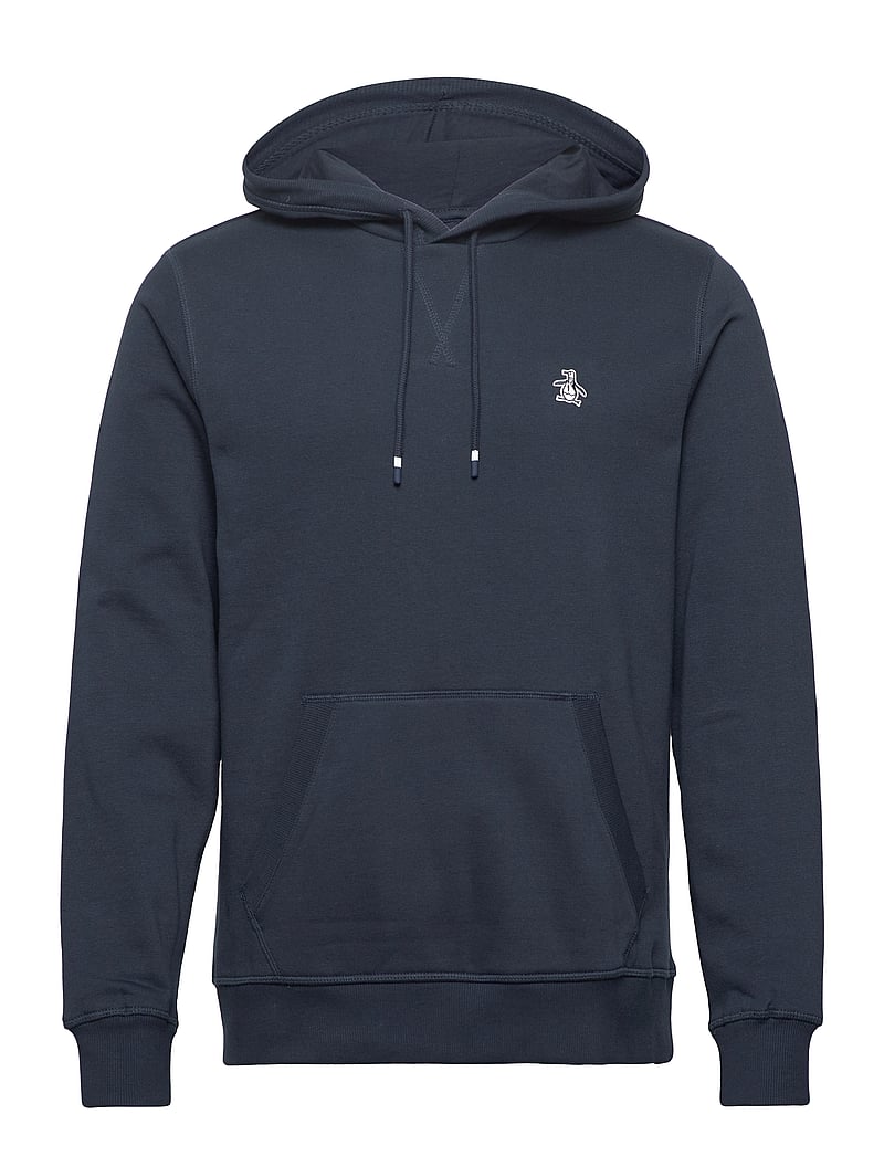 Original Penguin - L/S STICKER PETE PUL - kapuzenpullover - dark sapphire - 0