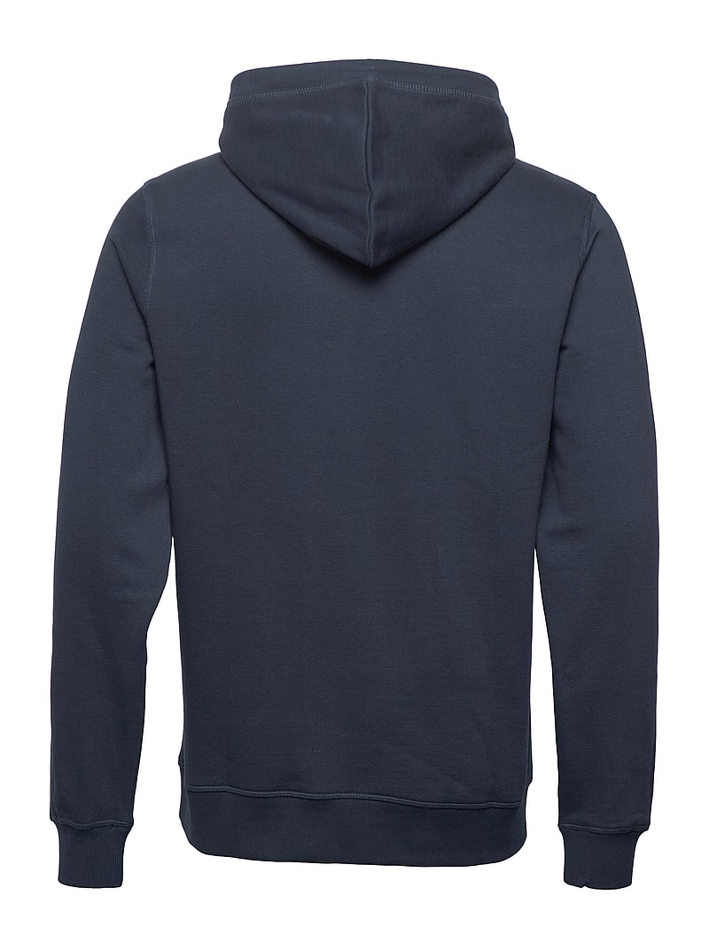 Original Penguin - L/S STICKER PETE PUL - kapuzenpullover - dark sapphire - 1