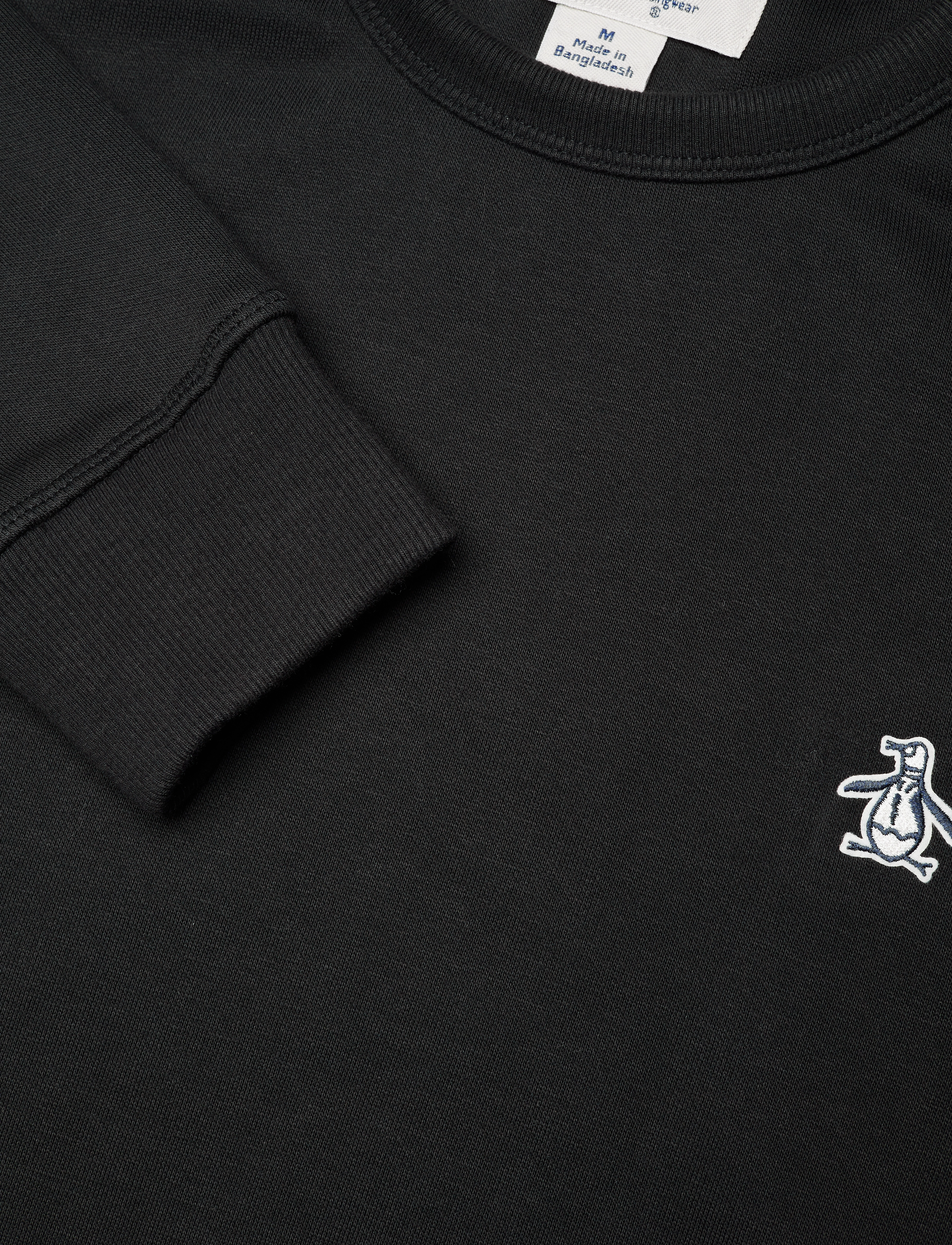 Original Penguin - L/S STICKER PETE FLE - true black - 2