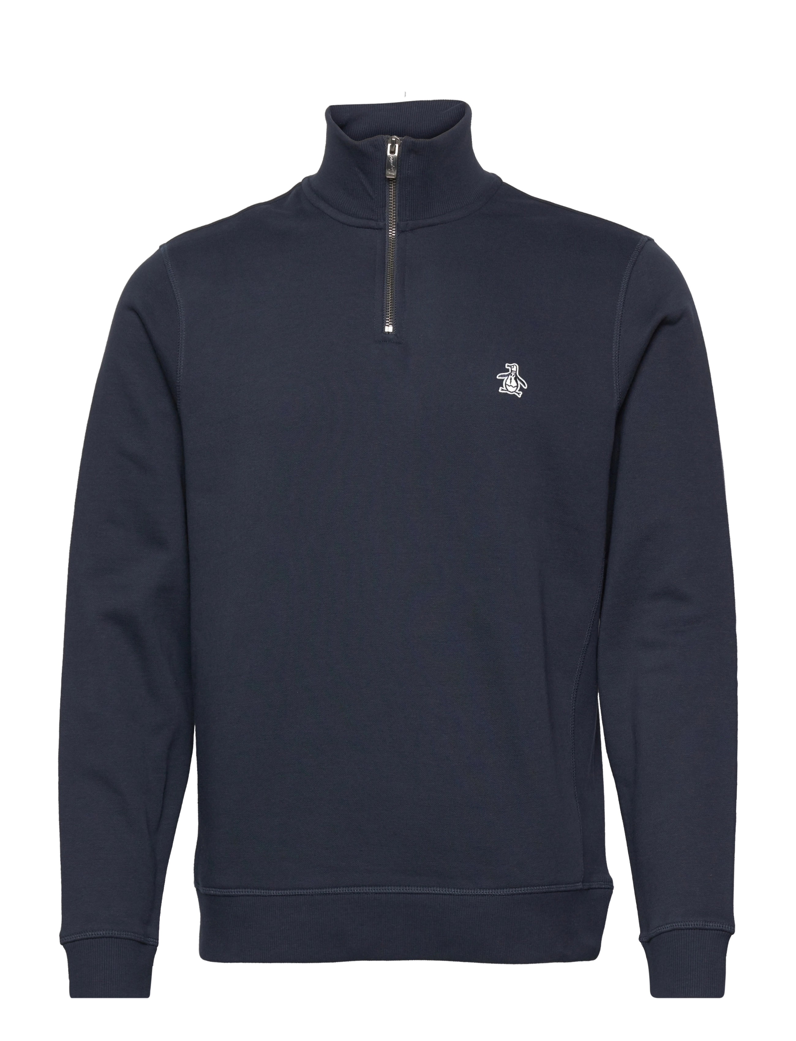 ORIGINAL PENGUIN L/S Fleece Quarter Z Blau - XL - Herren