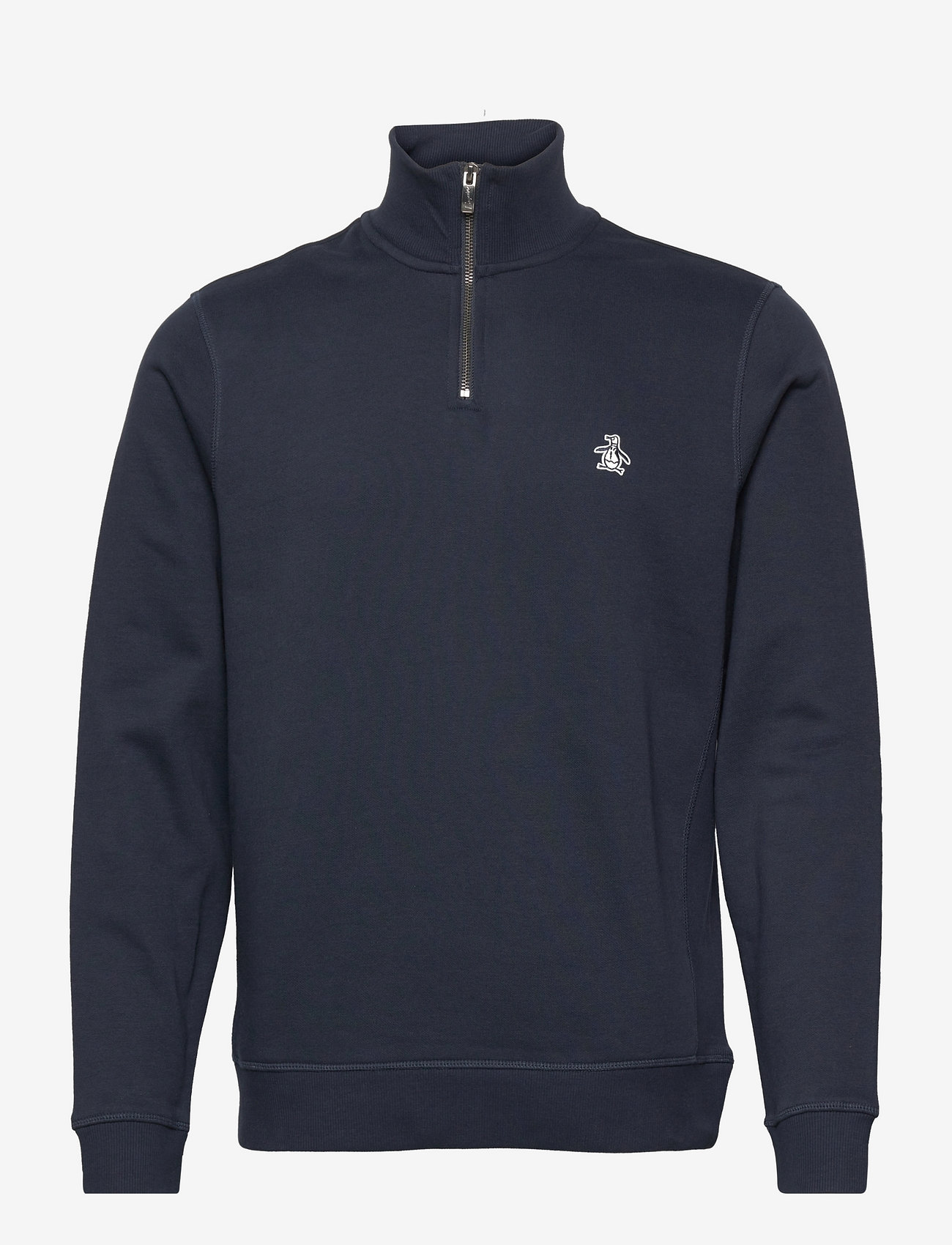 Original Penguin - L/S FLEECE QUARTER Z - fleecetrøjer - dark sapphire - 0