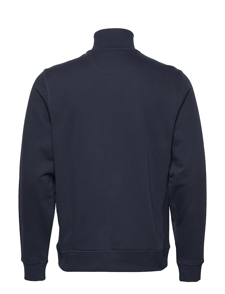 Original Penguin - L/S FLEECE QUARTER Z - teddy sweaters - dark sapphire - 1