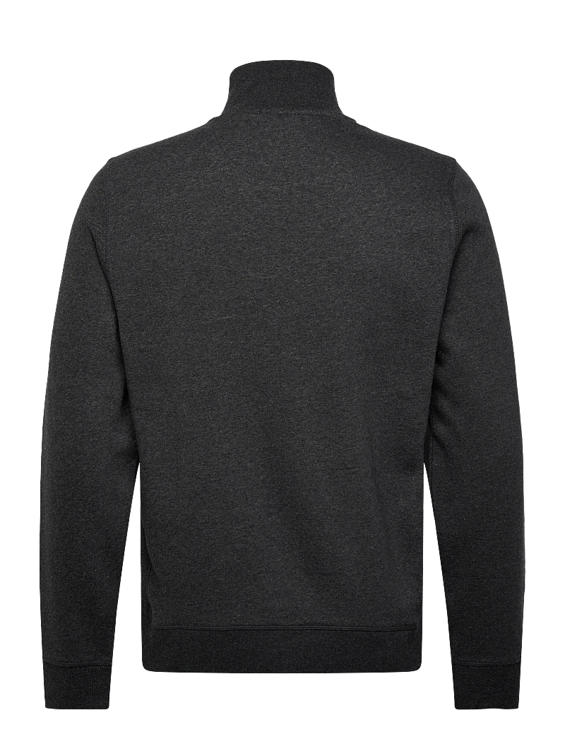 Original Penguin - L/S FLEECE QUARTER Z - fleece-pullover - dk charcoal heather - 1