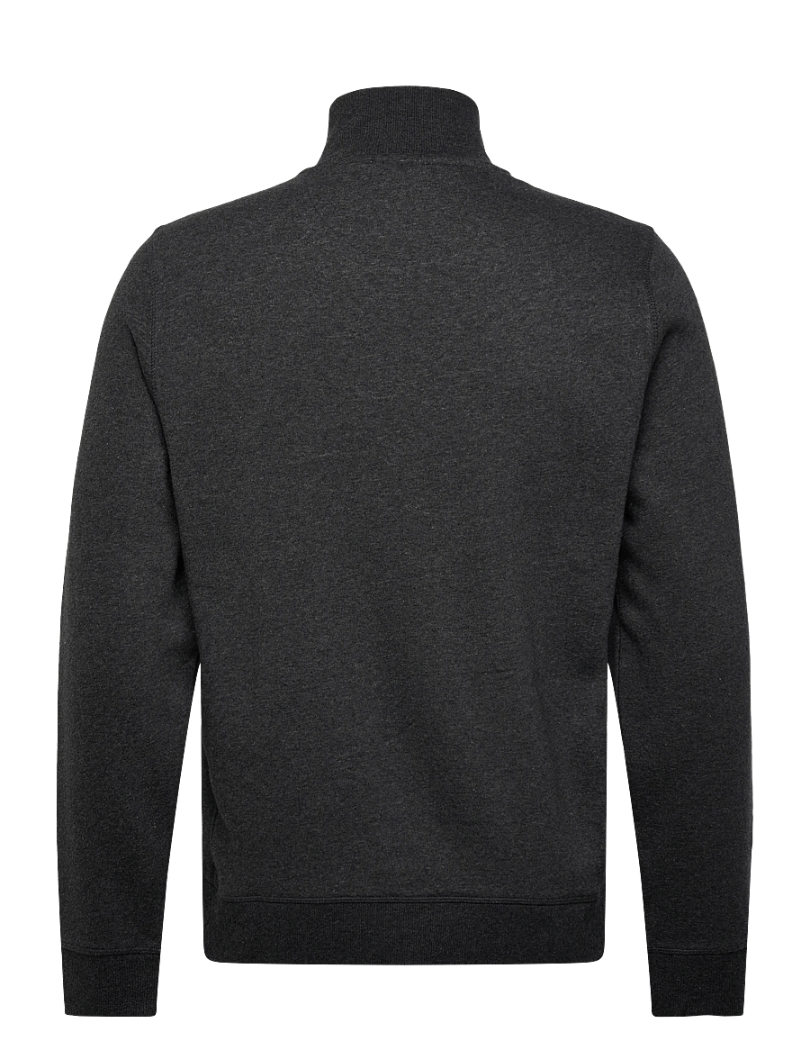 Original Penguin - L/S FLEECE QUARTER Z - teddy sweaters - dk charcoal heather - 2