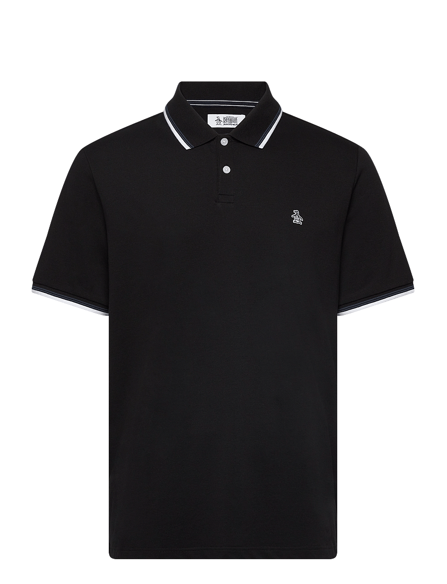 Original Penguin - TIPPED POLO TNCL PIQ - true black - 0