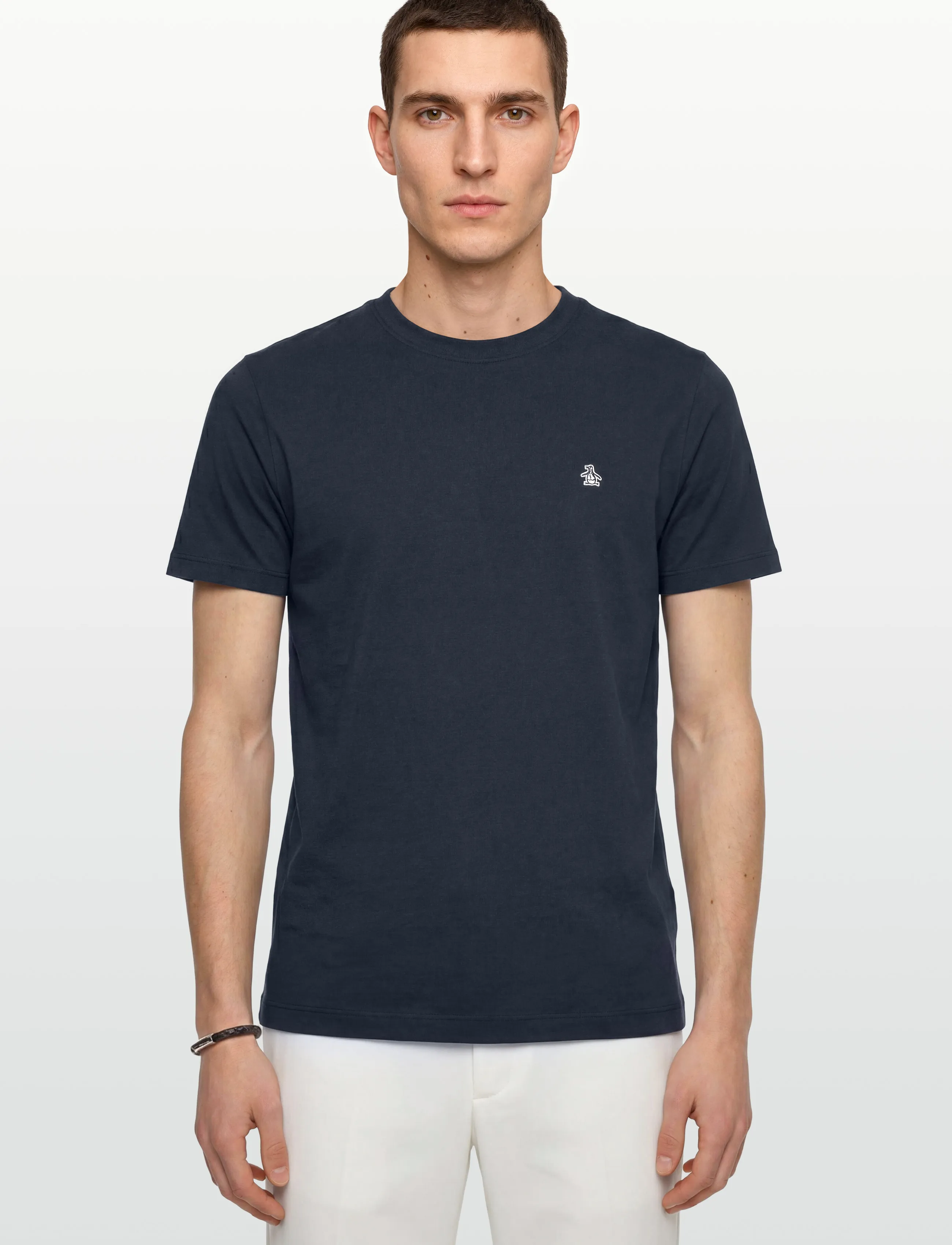Original Penguin - CONT PIN POINT SML S - kortärmade t-shirts - dark sapphire - 3