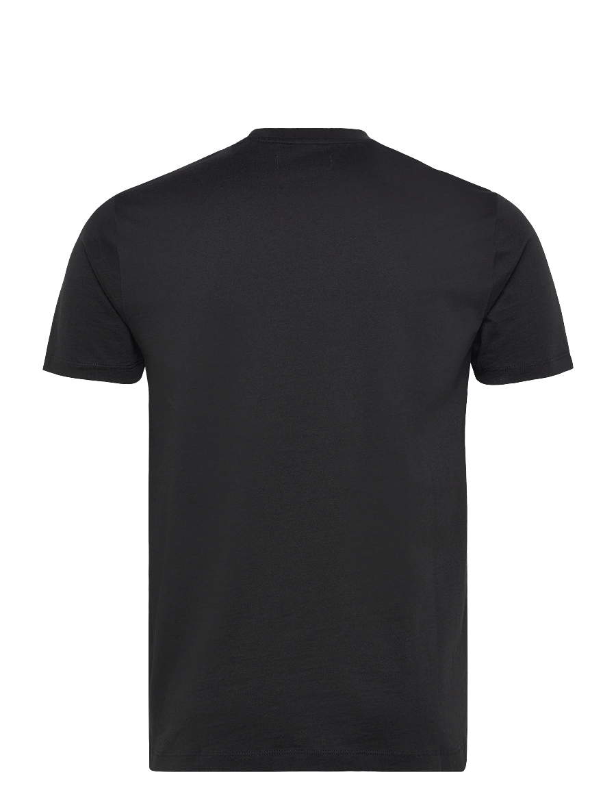 Original Penguin - CONT PIN POINT SML S - kurzärmelige t-shirts - true black - 2