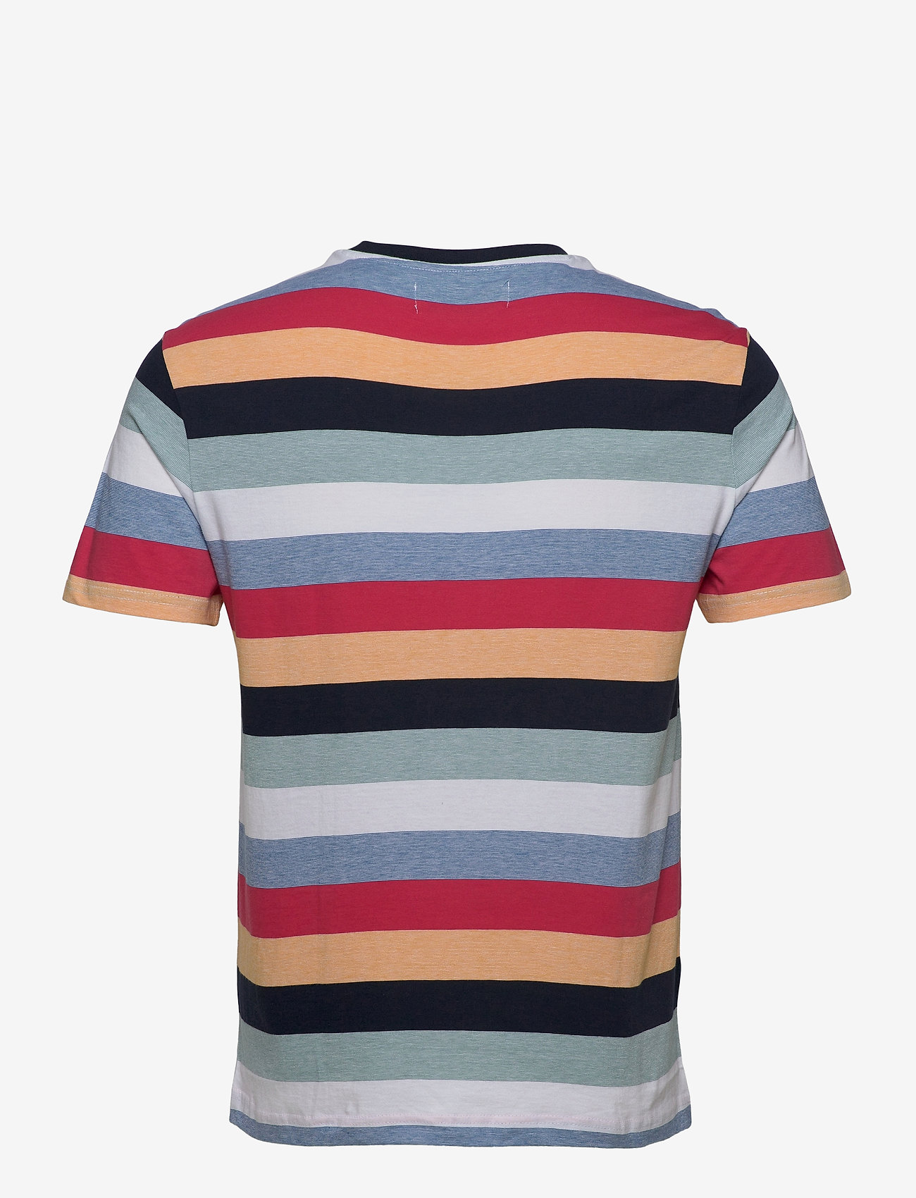 Original Penguin - MULTI COLOUR STRIPE RINGER T-SHIRT - dark sapphire - 1