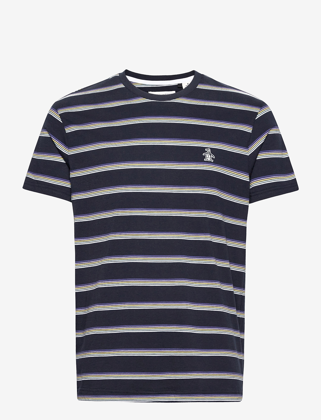 Original Penguin - MULTI COLOUR STRIPE T-SHIRT - dark sapphire - 0