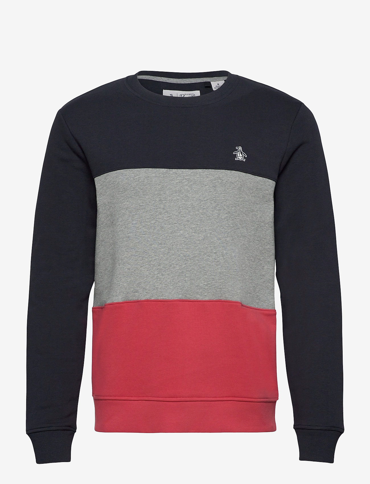 Original Penguin - COLOUR BLOCK SWEATSHIRT - dark sapphire - 0