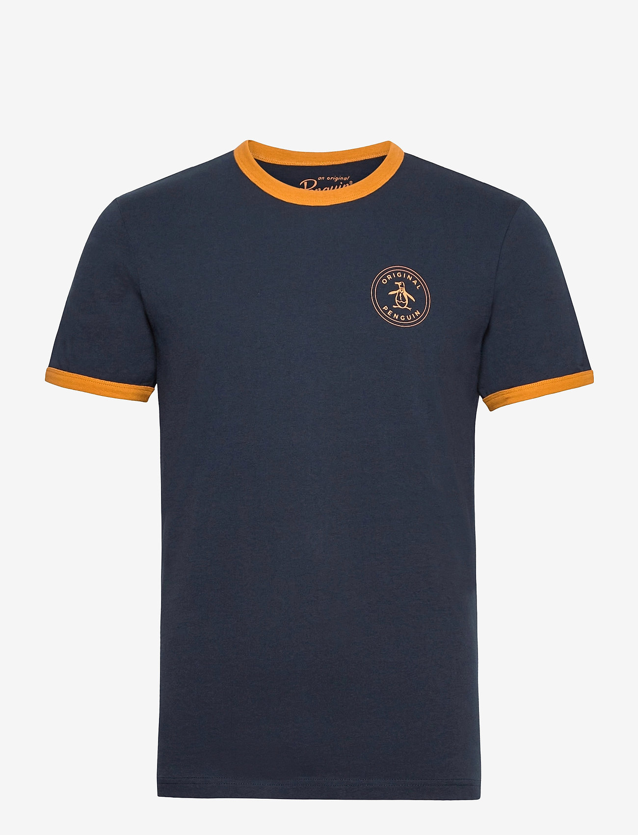 Original Penguin - STAMP LOGO RINGER T-SHIRT - dark sapphire - 0