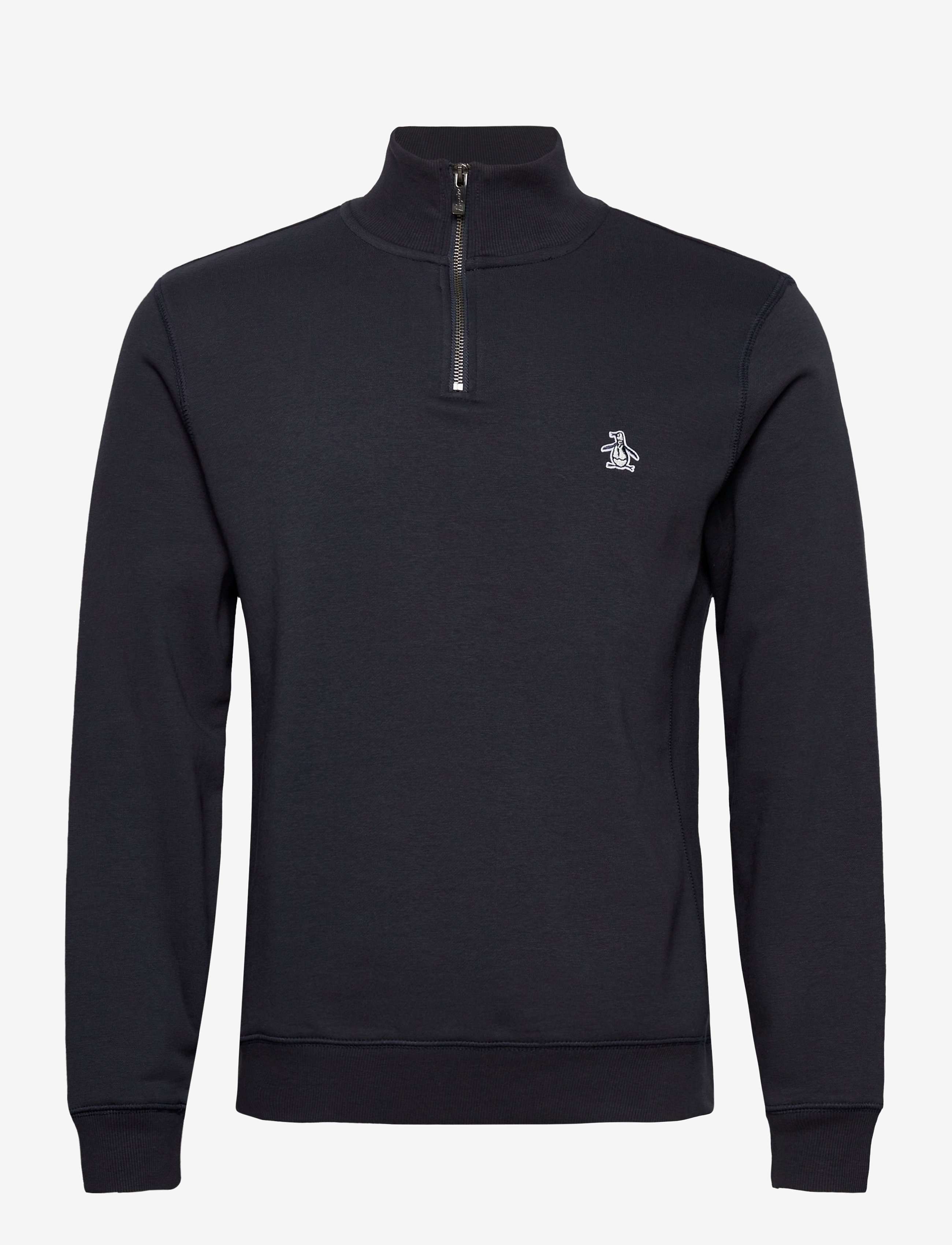 Original Penguin - L/S FLEECE QUARTER Z - dark sapphire - 1