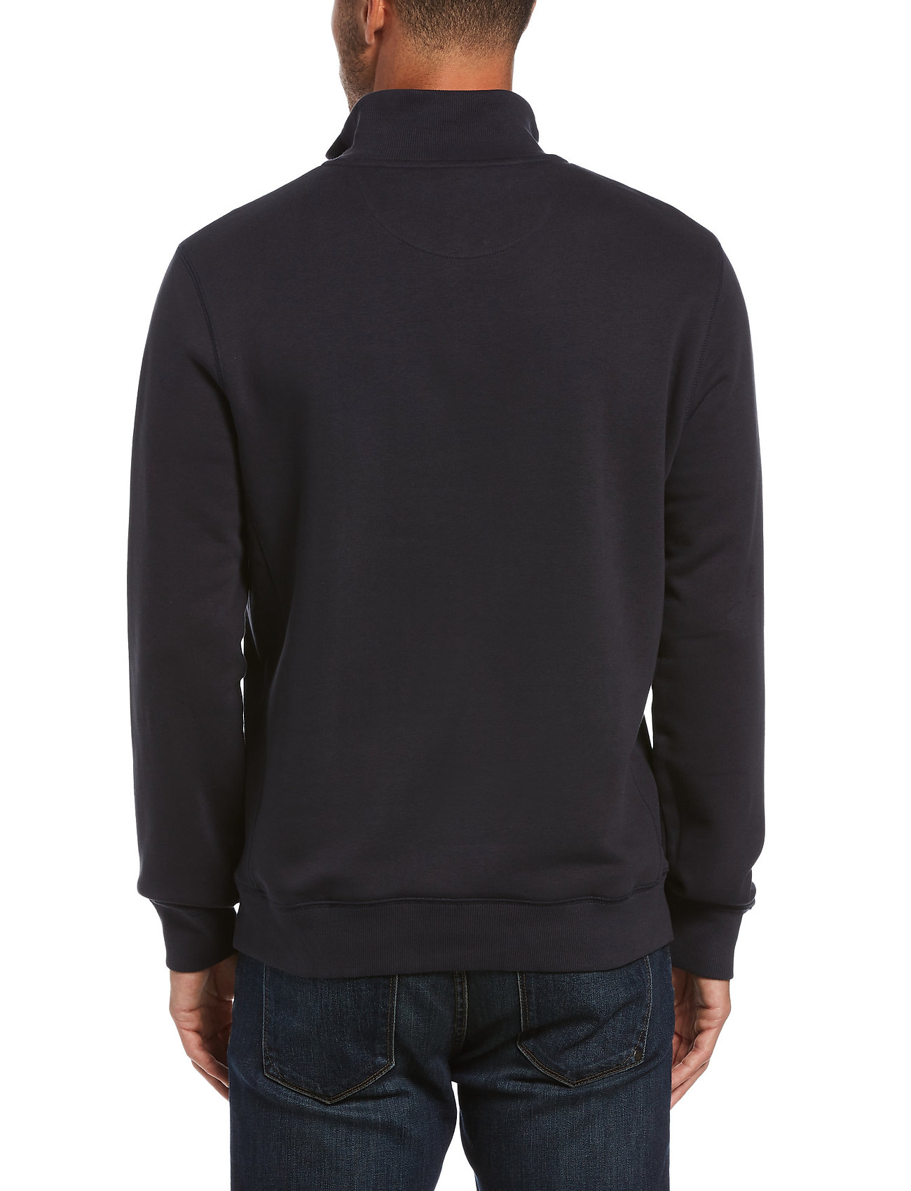Original Penguin - L/S FLEECE QUARTER Z - dark sapphire - 3