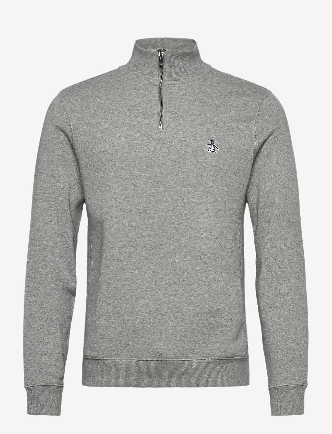 Original Penguin - L/S FLEECE QUARTER Z - rain heather - 0