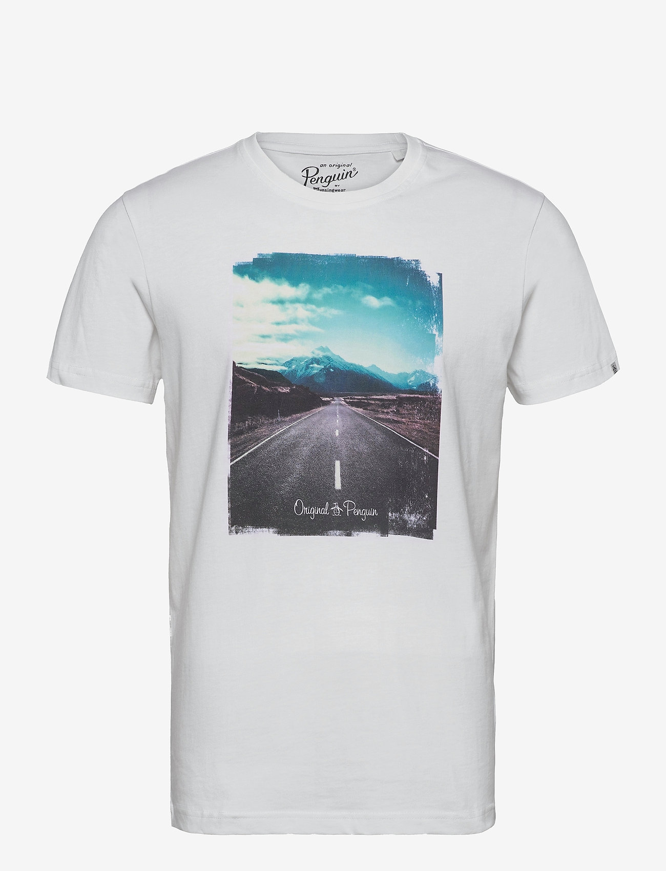 Original Penguin - OPEN ROAD PHOTO T-SHIRT - bright white - 0