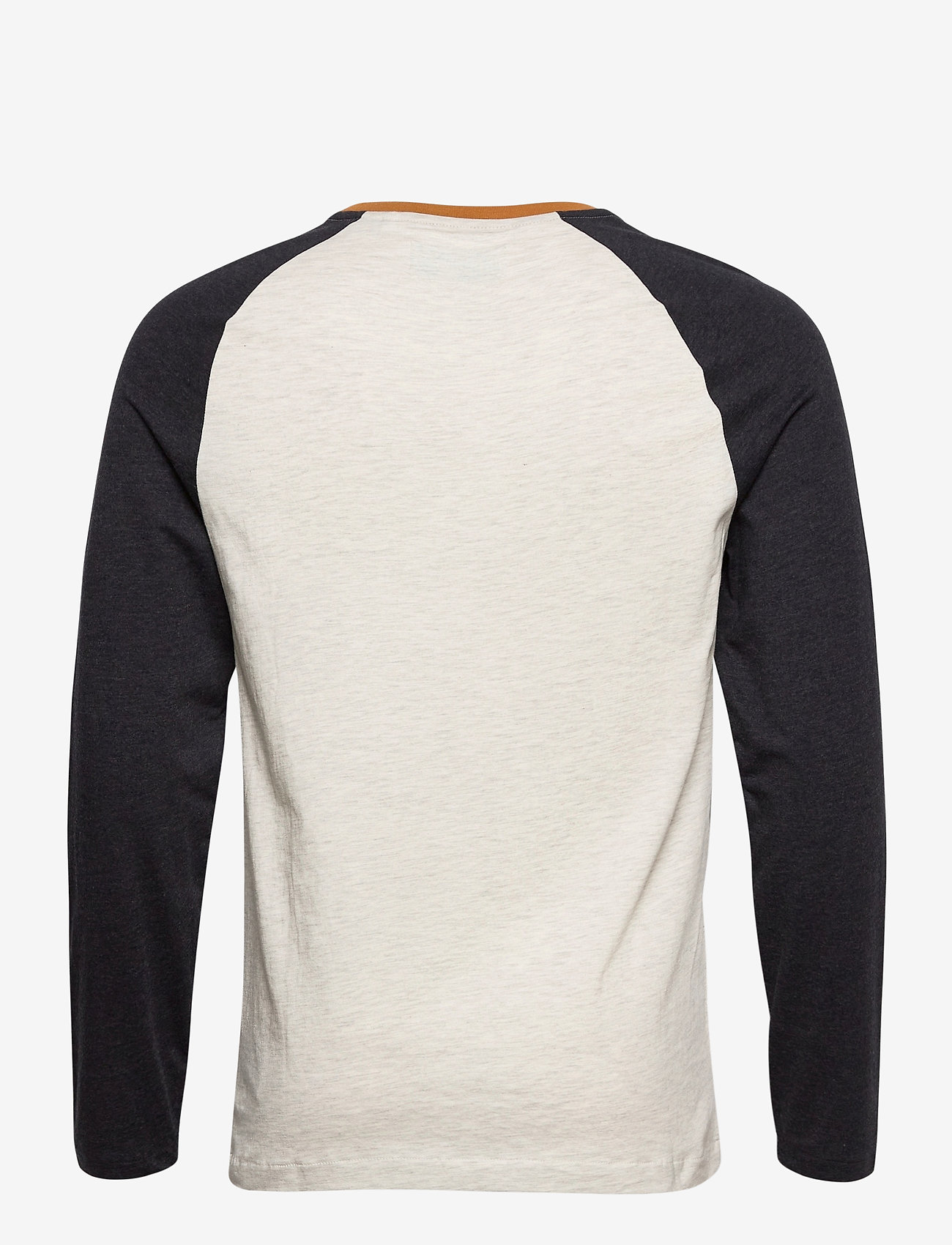 Original Penguin - LONG SLEEVED RAGLAN RINGER T-SHIRT - light grey melange - 1