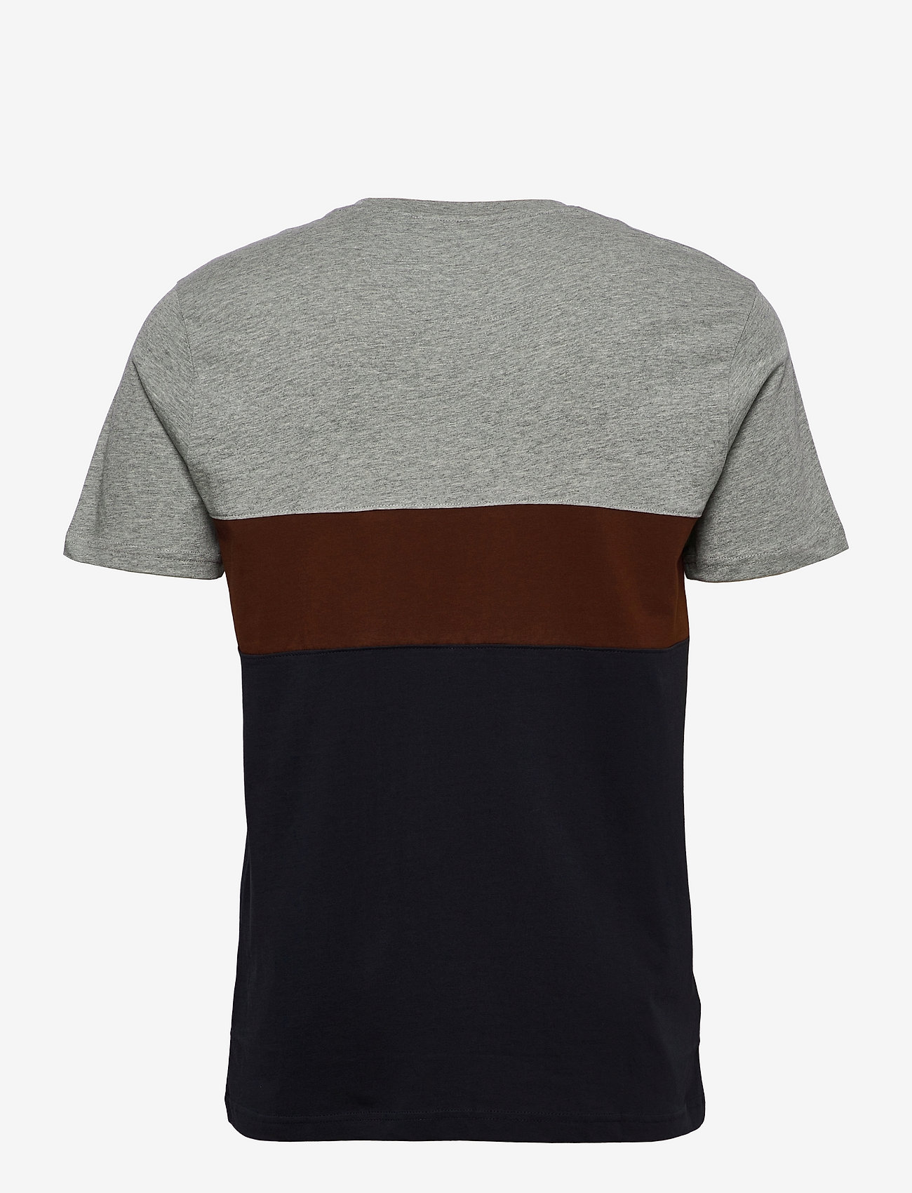 Original Penguin - SS COLORBLOCK TEE - rain heather - 1