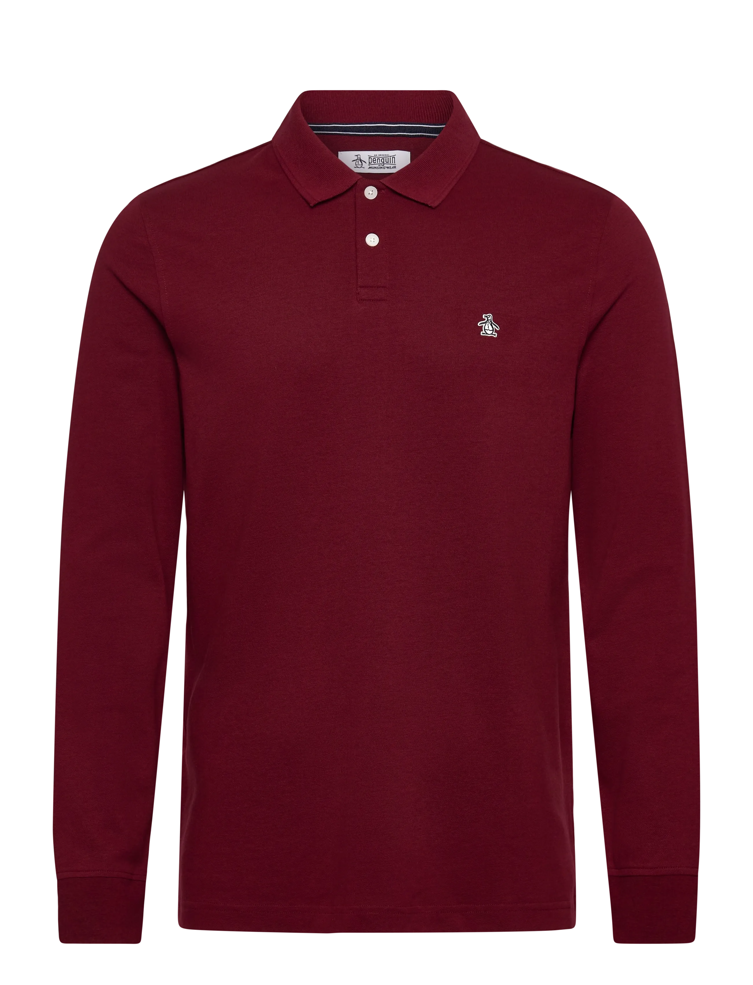 Original Penguin LS CTTN TNCL PIQ POL - Riided - CABERNET / burgundy