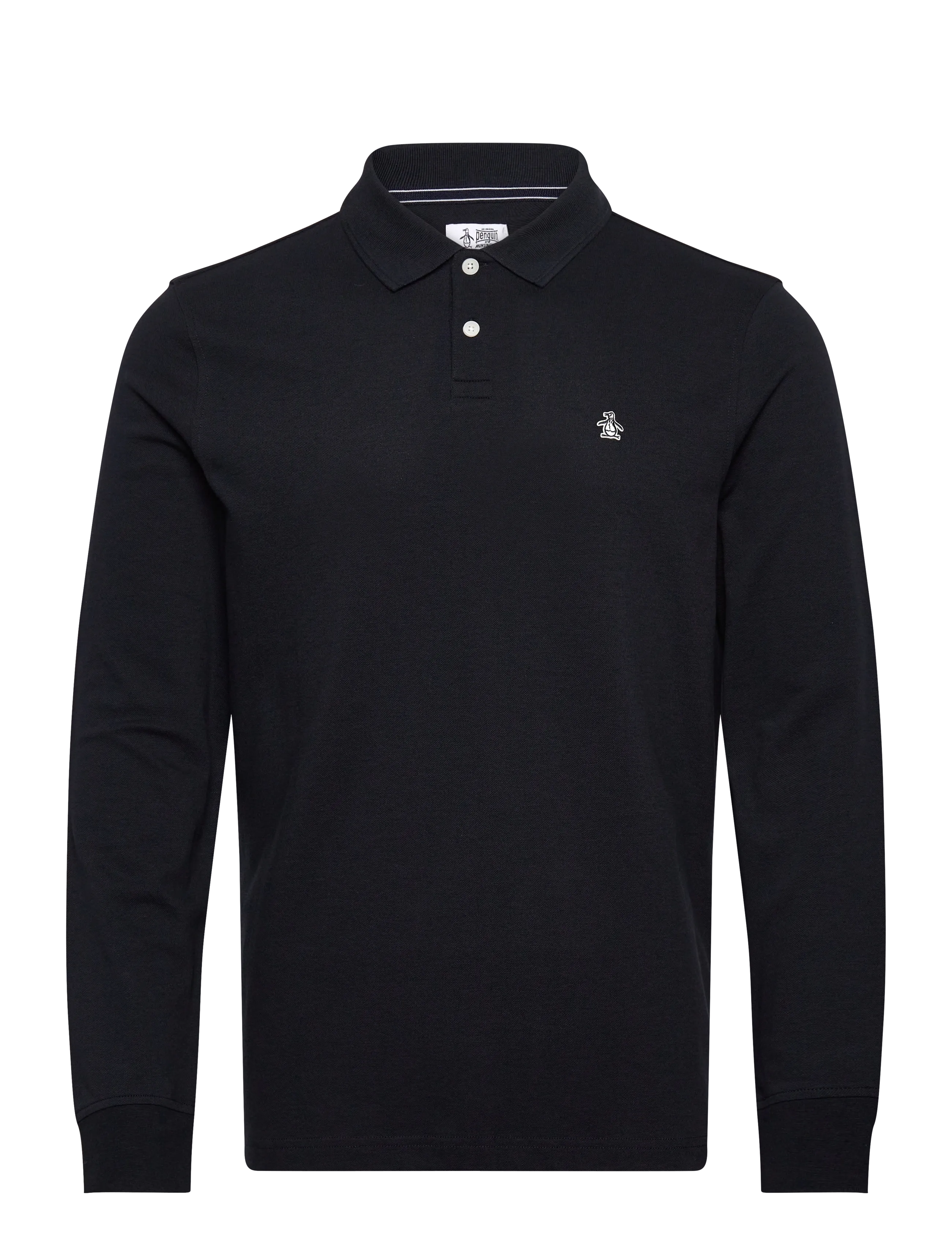 ORIGINAL PENGUIN Ls Cttn Tncl Piq Pol Schwarz - M - Herren
