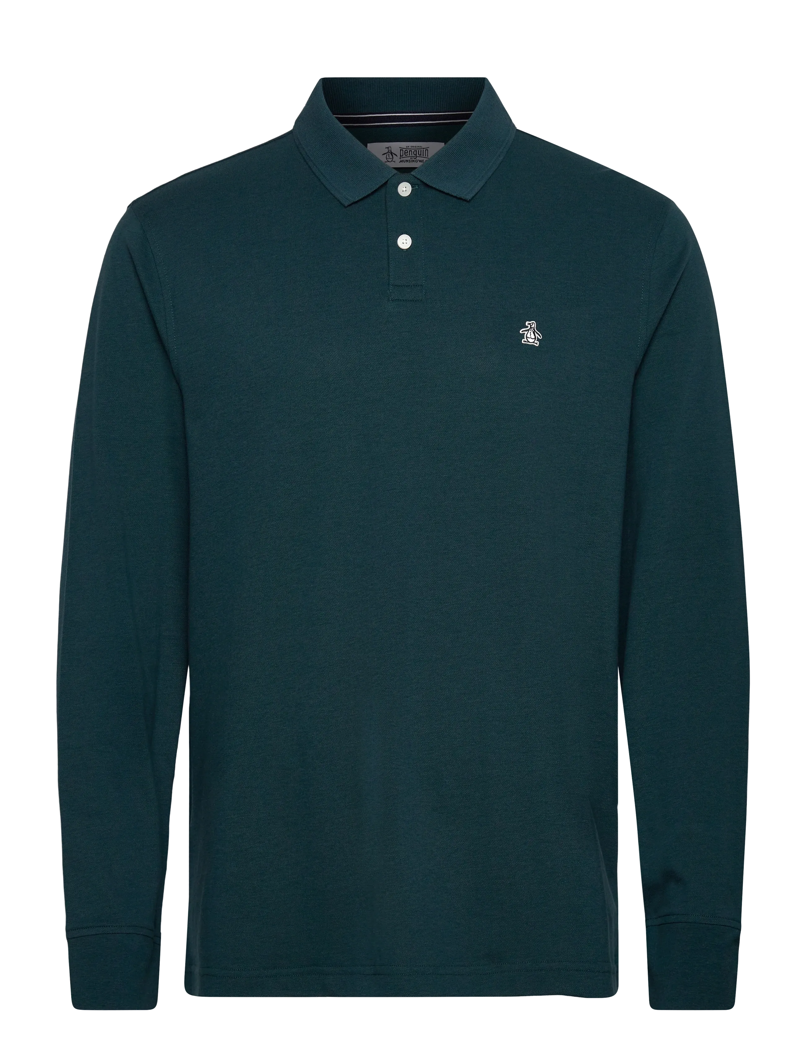 Original Penguin LS CTTN TNCL PIQ POL - Riided - REFLECTING POND / green