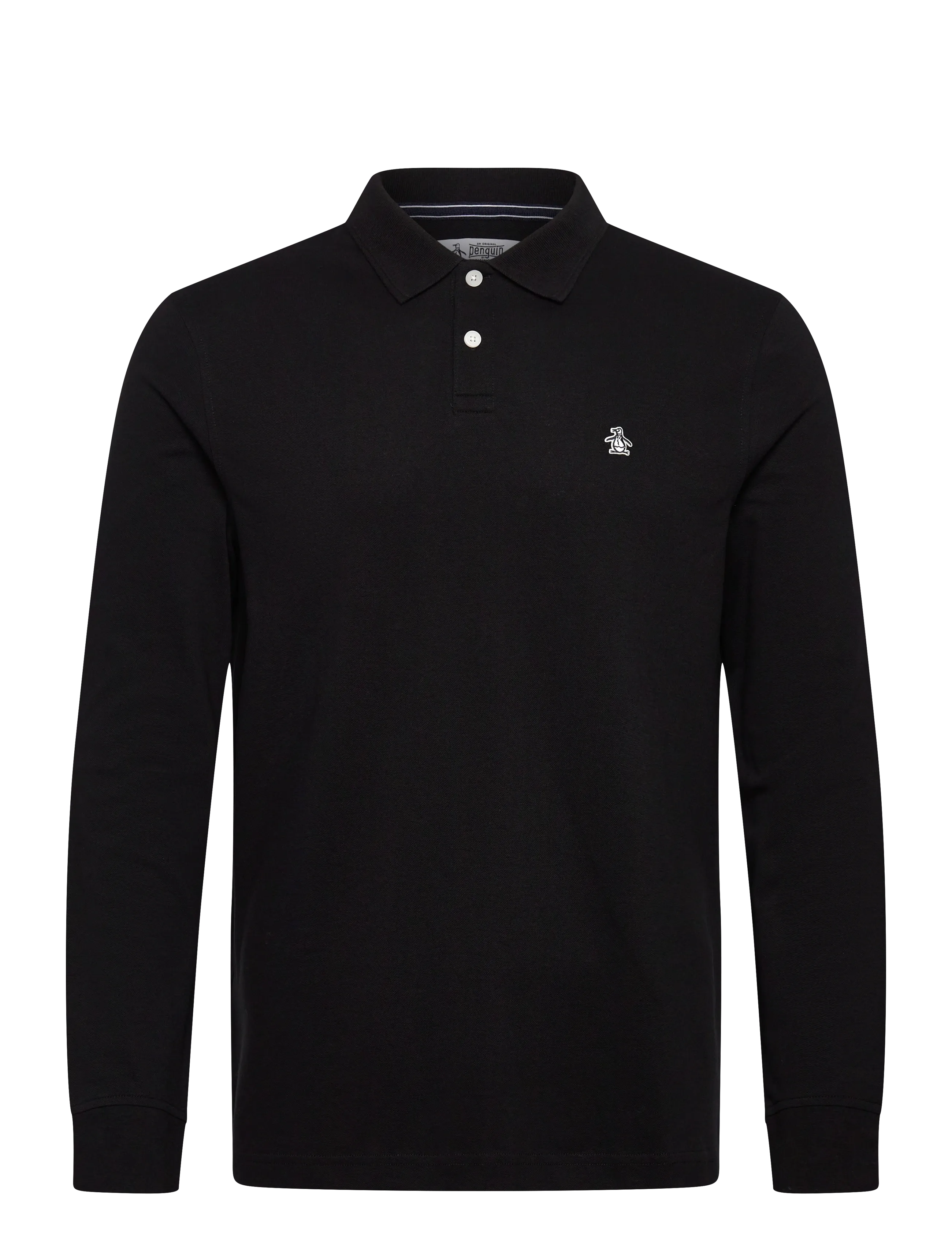 ORIGINAL PENGUIN Ls Cttn Tncl Piq Pol Schwarz - S - Herren