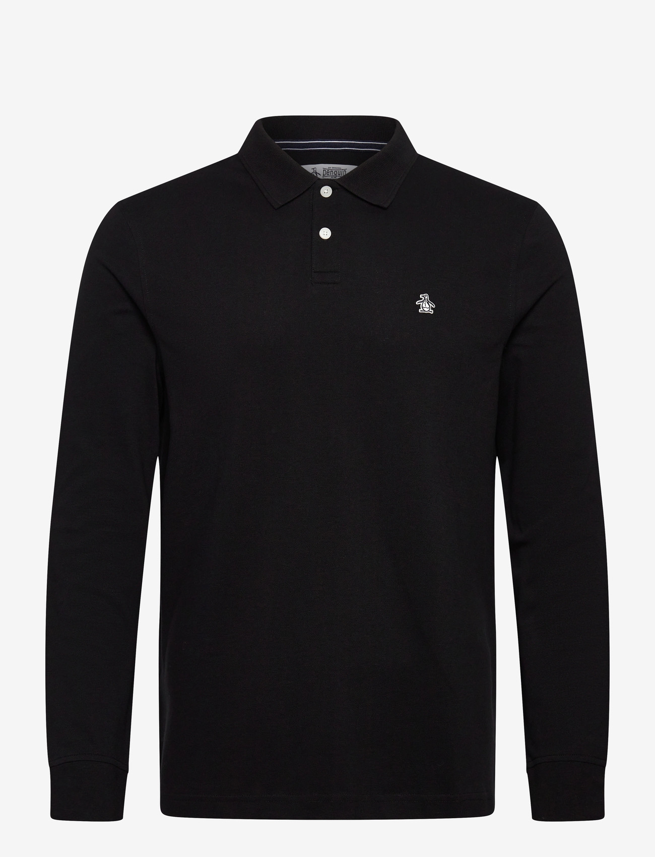 Original Penguin - LS CTTN TNCL PIQ POL - langärmelig - true black - 0