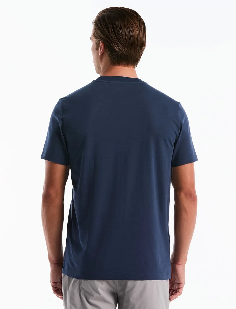 Original Penguin - JRSY GRPHC OUTLINE P TEE - kurzärmelig - sargasso sea - 2