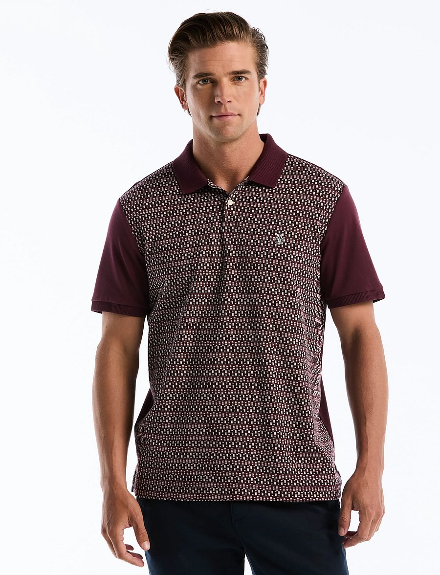 Original Penguin - CTTN JQRD FRNT FAIRI - polostrik - port royale - 0