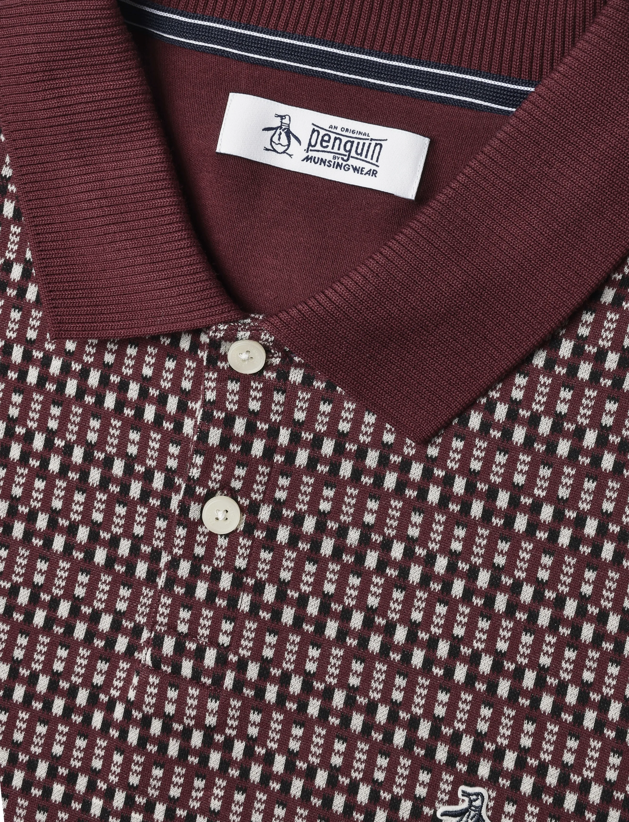 Original Penguin - CTTN JQRD FRNT FAIRI - polostrik - port royale - 3