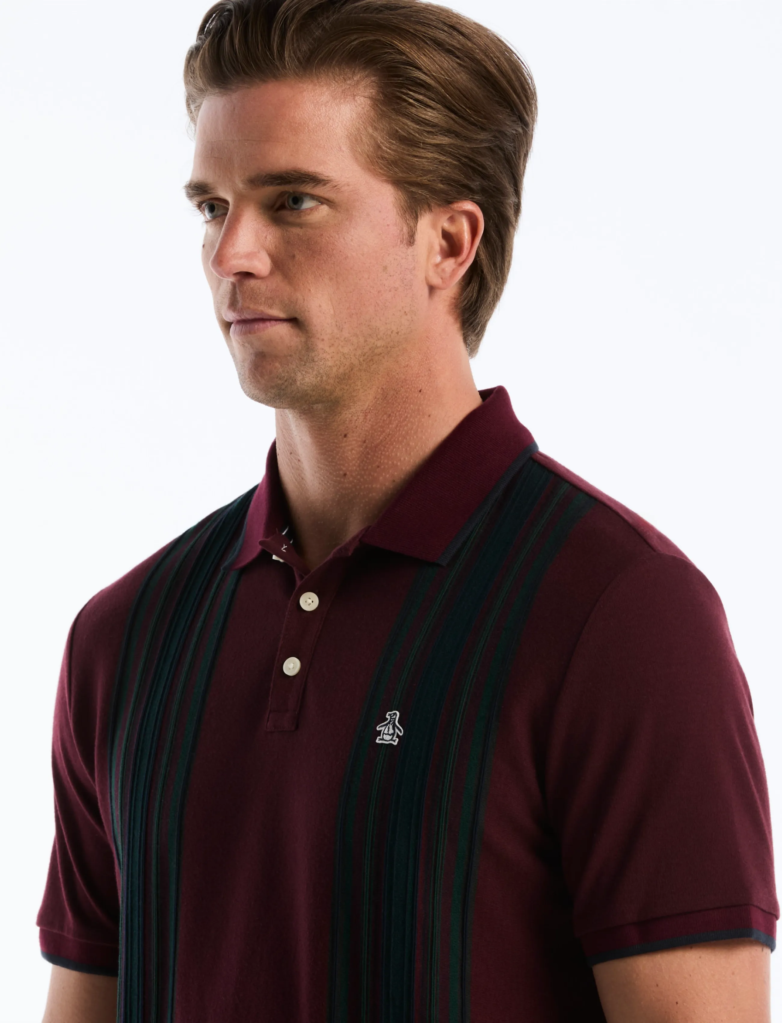 Original Penguin Cttn Raised Ottoman pikéer herr – bild 2