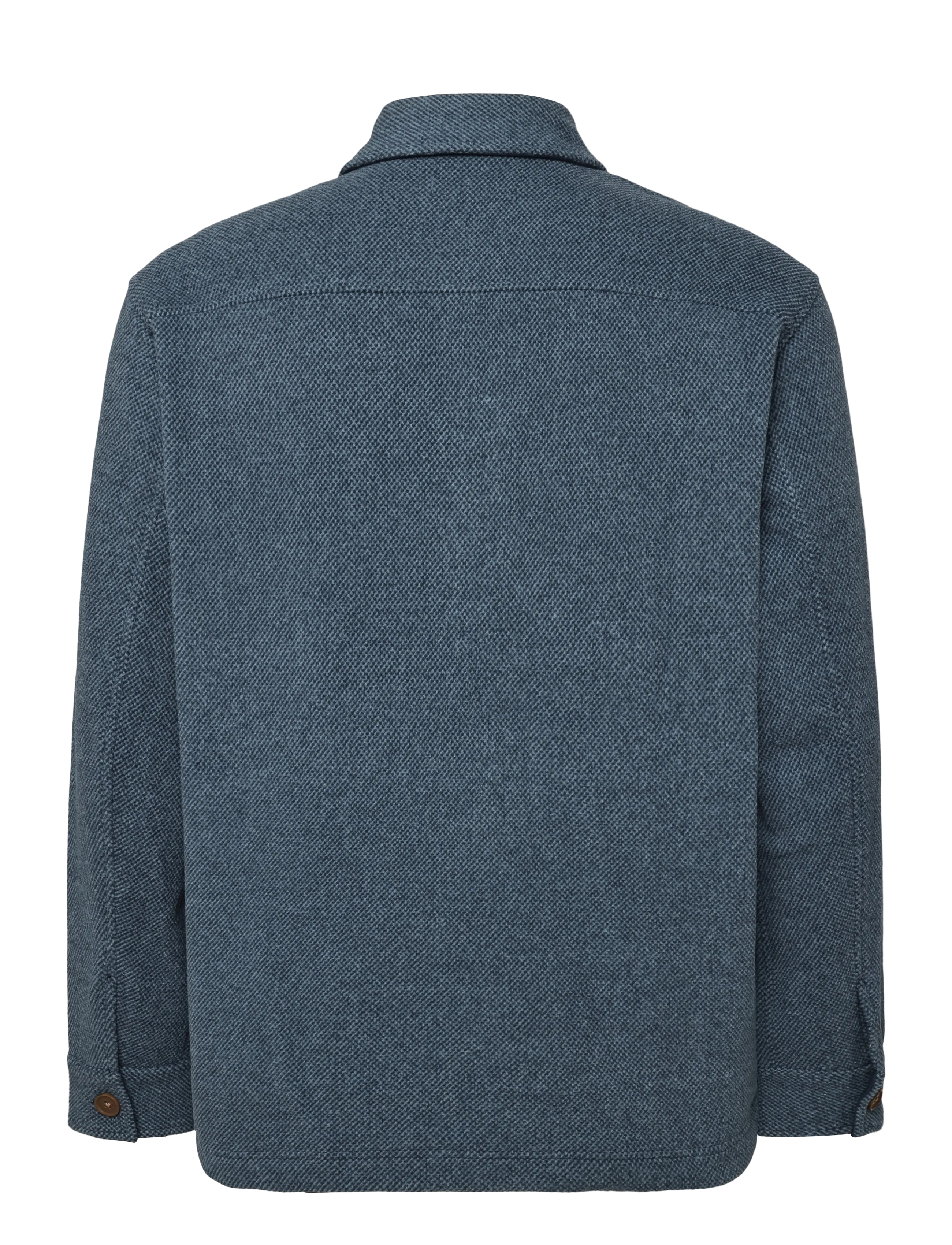 Original Penguin - FLEECE LS BTTN FRNT - herbstjacken - sargasso sea - 2