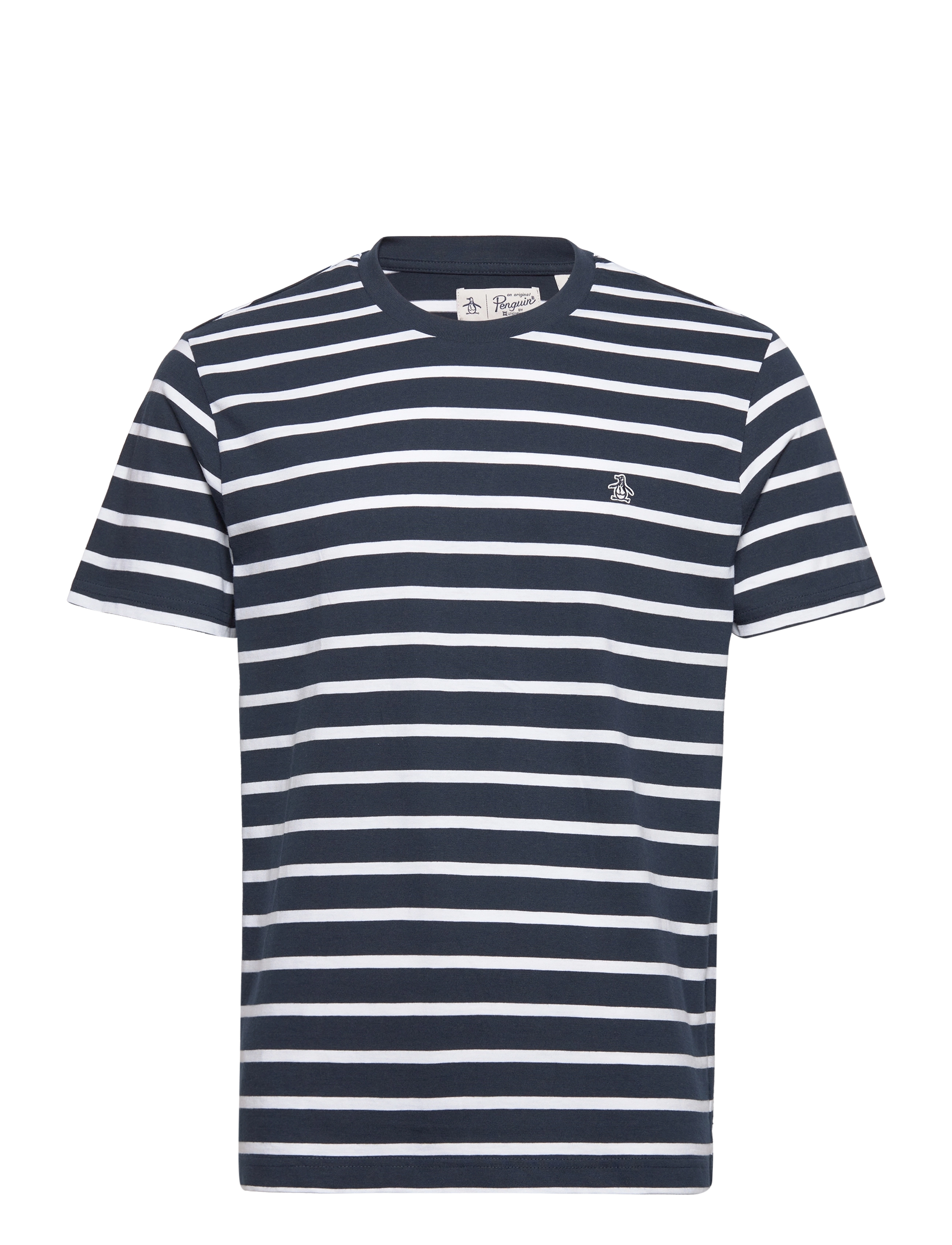 Original Penguin - SS BRETON TEE W STIC - dark sapphire - 0