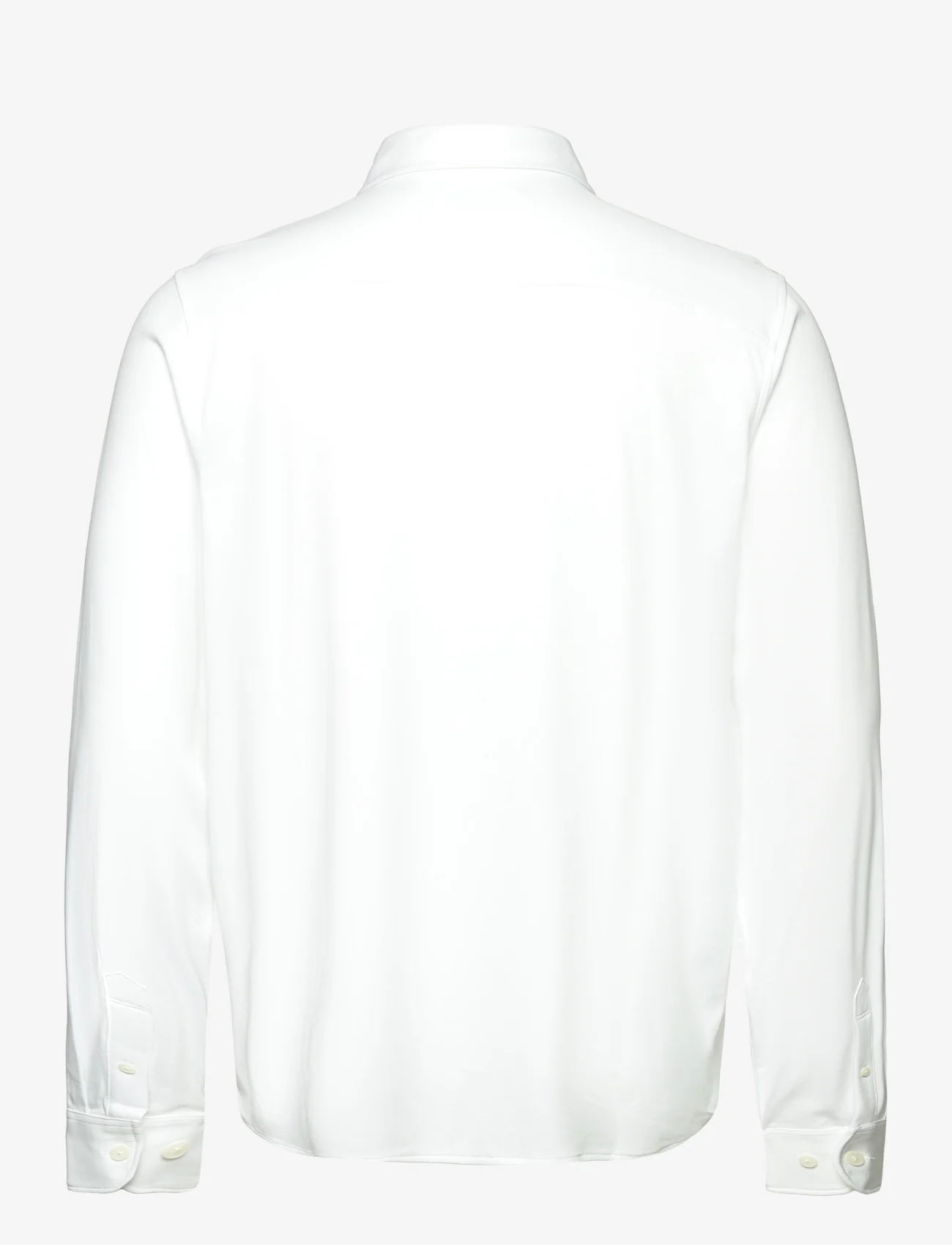Original Penguin - LS BUTTON FRONT SHIR - podstawowe koszulki - bright white - 1