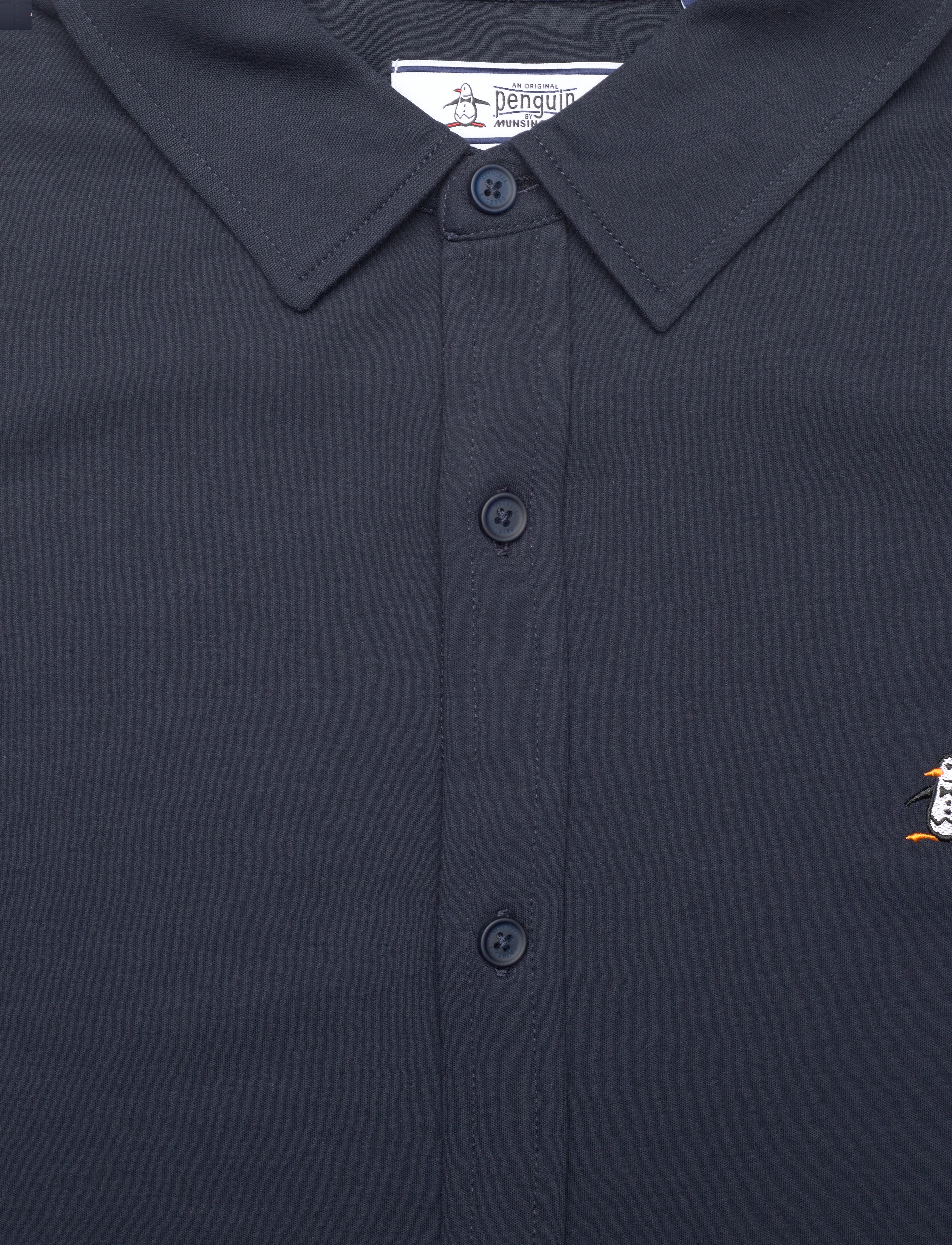 Original Penguin - LS BUTTON FRONT SHIR - dark sapphire - 2