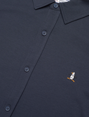 Original Penguin - LS BUTTON FRONT SHIR - laisvalaikio marškiniai - dark sapphire - 3