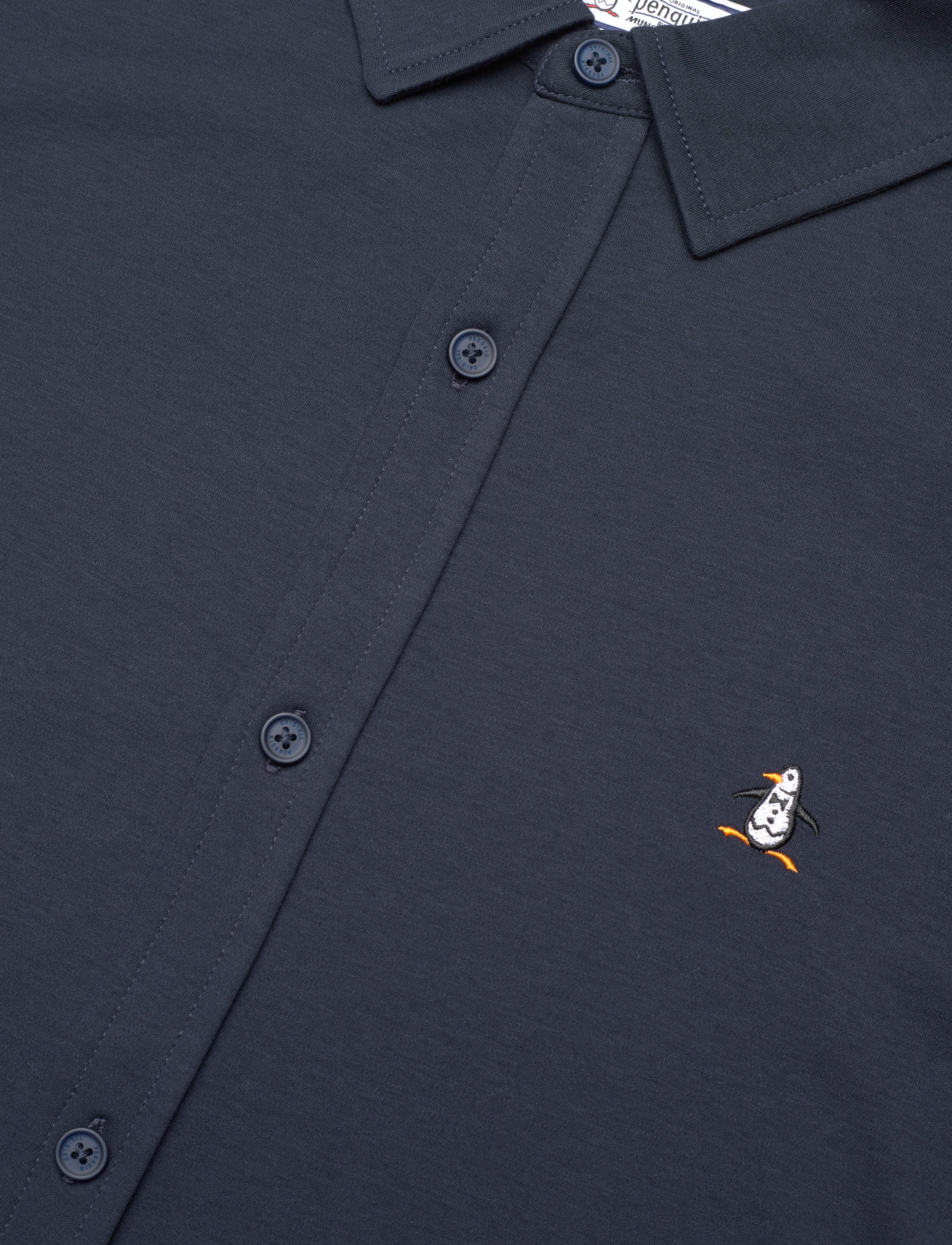 Original Penguin - LS BUTTON FRONT SHIR - dark sapphire - 3