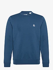 Original Penguin - L/S STICKER PETE FLE - sweatshirts - poseidon blue - 0