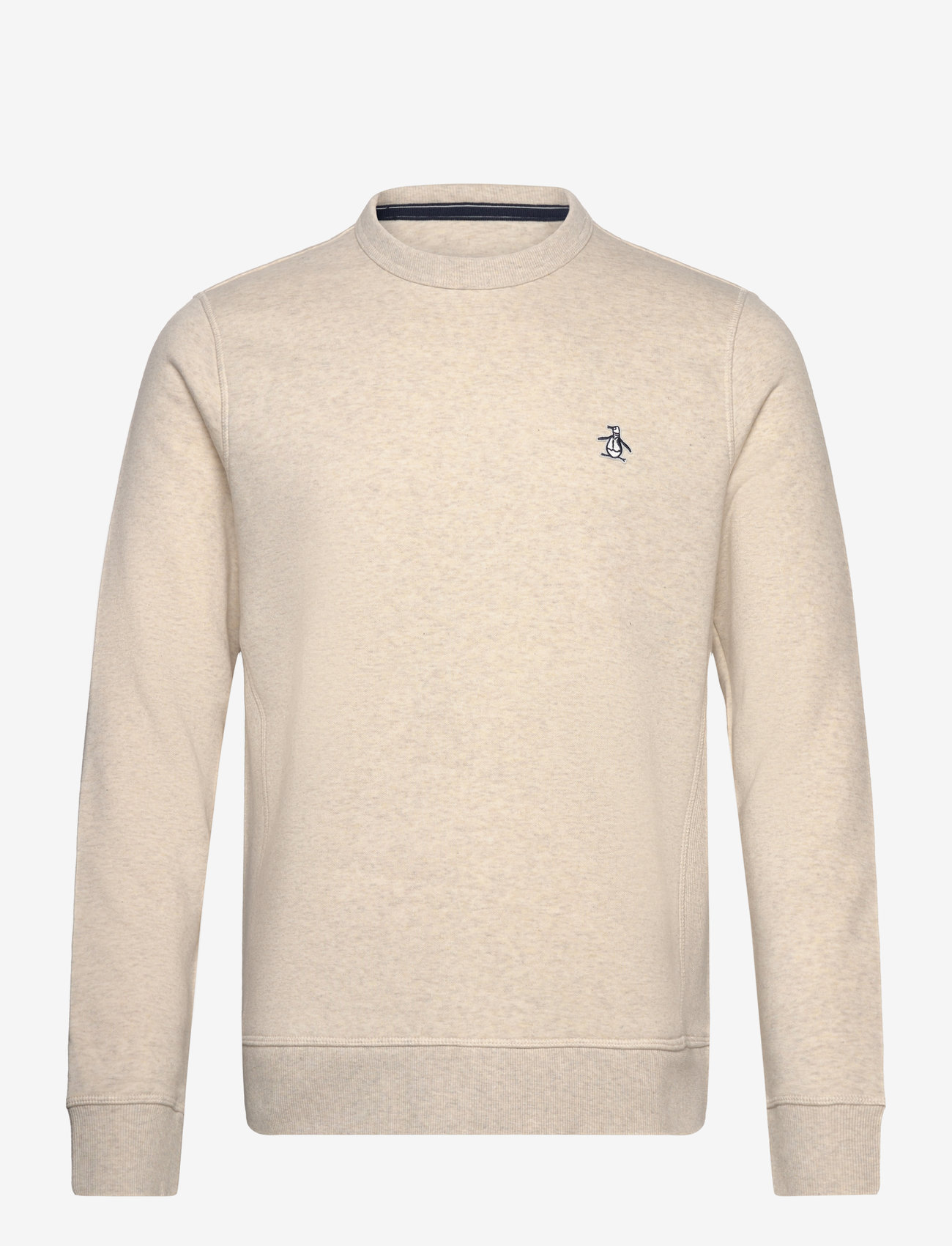 Original Penguin - L/S STICKER PETE FLE - rundhalsad - birch jasper htr - 0