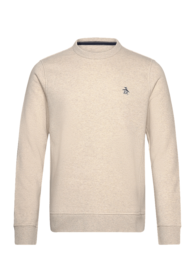 Original Penguin - L/S STICKER PETE FLE - rundhalsad - birch jasper htr - 0