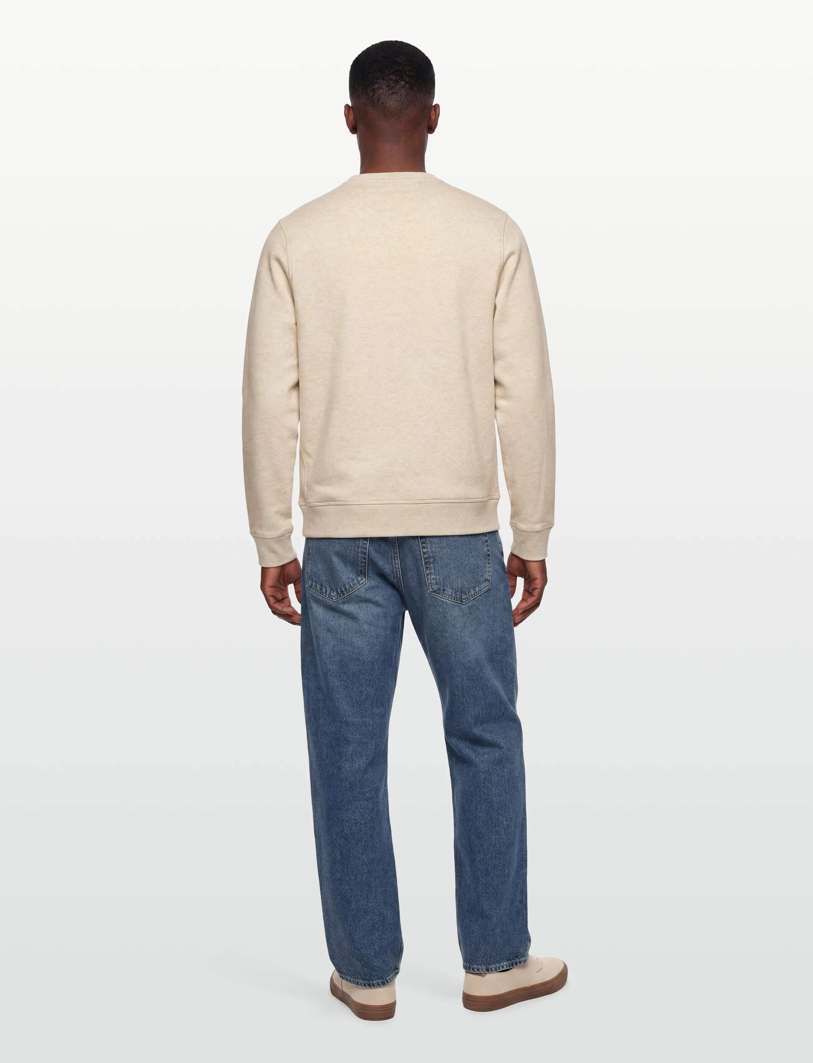 Original Penguin - L/S STICKER PETE FLE - rundhalsad - birch jasper htr - 4