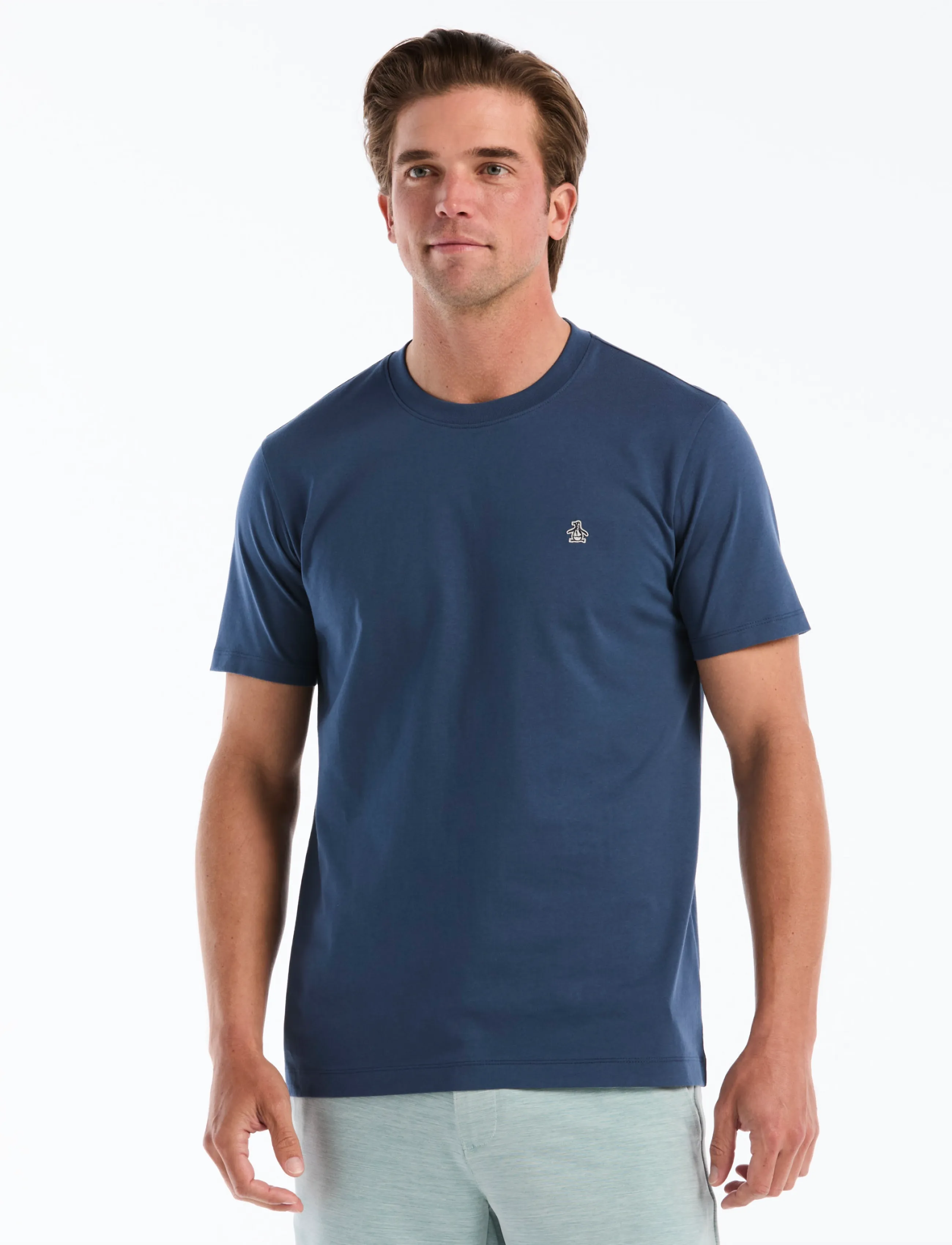 Original Penguin CONT PIN POINT SML S - T-krekli ar īsām piedurknēm - SARGASSO SEA / navy
