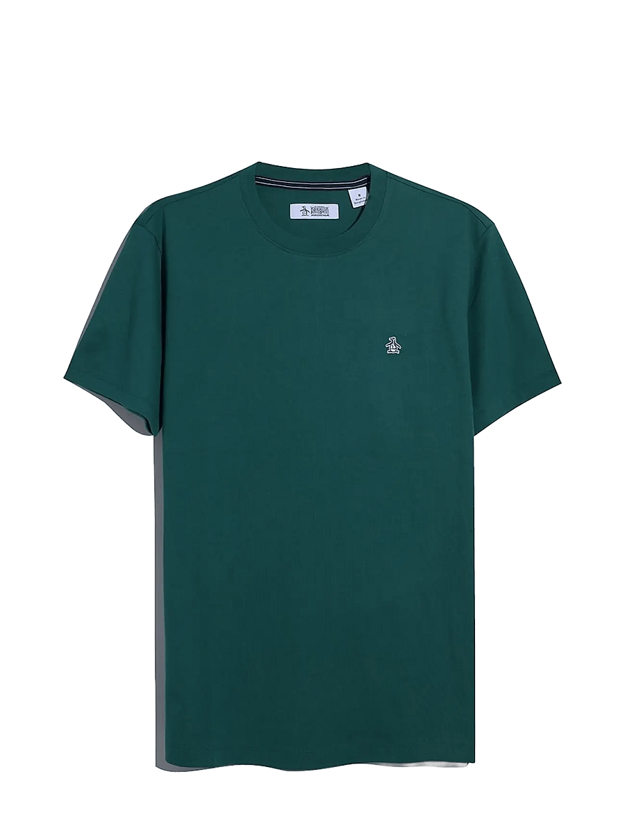 Original Penguin - CONT PIN POINT SML S - kurzärmelige t-shirts - storm - 1