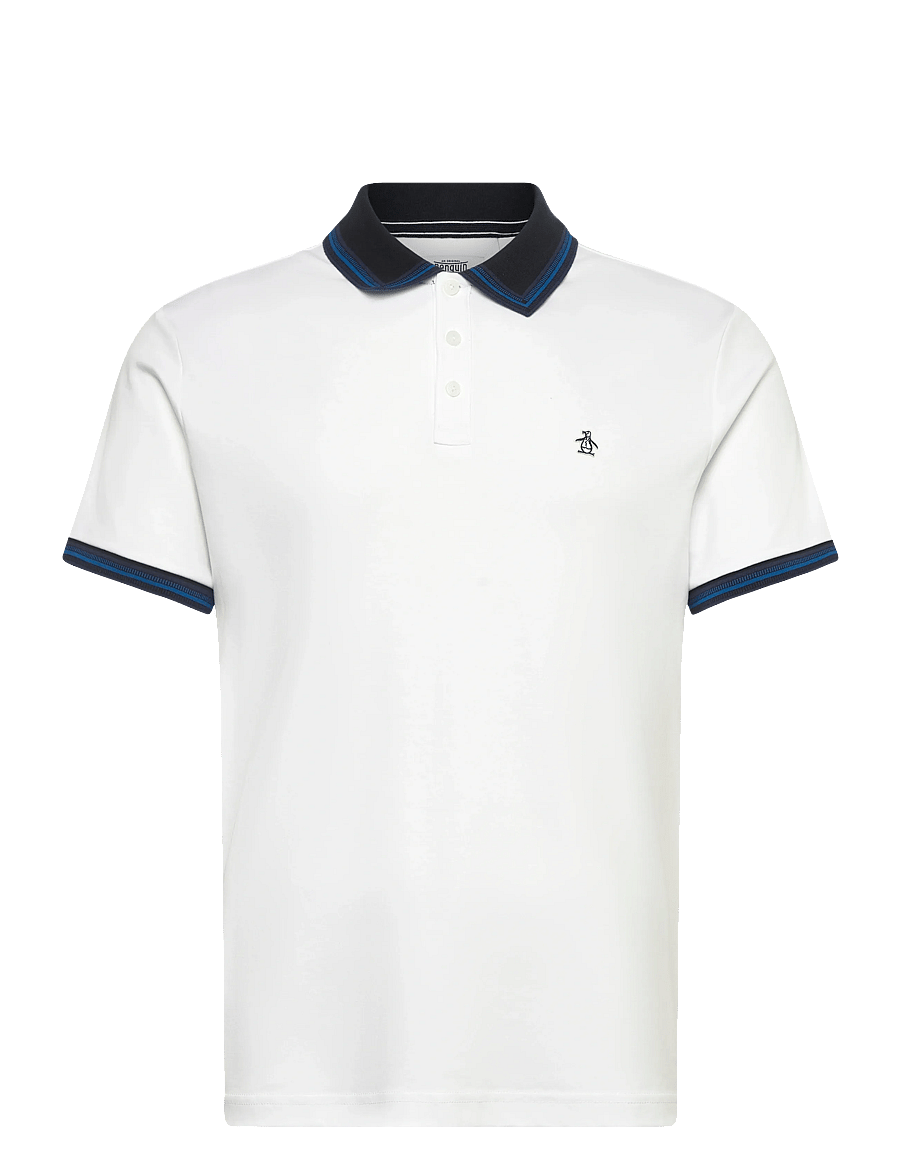 Original Penguin - CTTN INTRLK POLO NVL - lühikeste varrukatega polod - bright white - 1