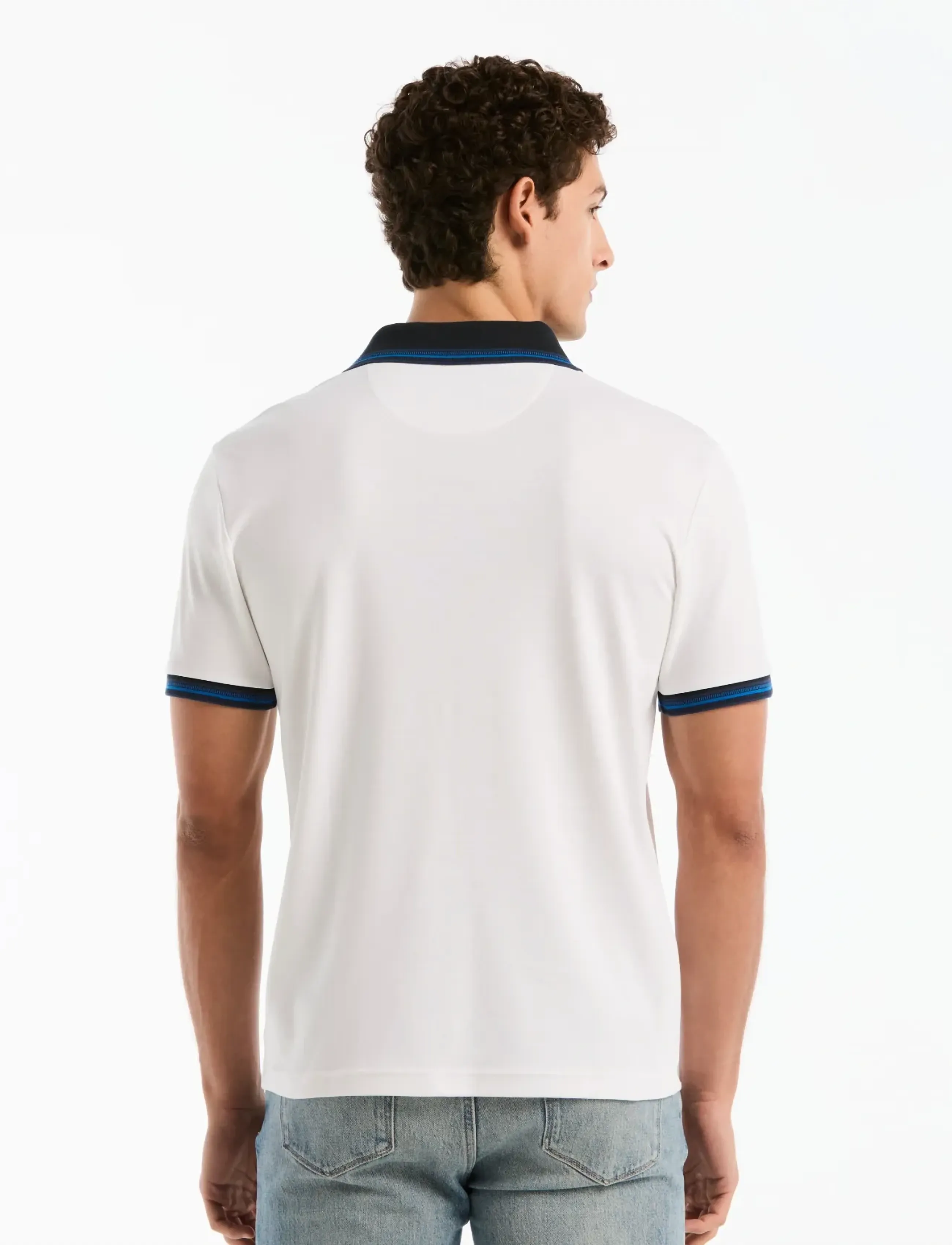 Original Penguin - CTTN INTRLK POLO NVL - lühikeste varrukatega polod - bright white - 3