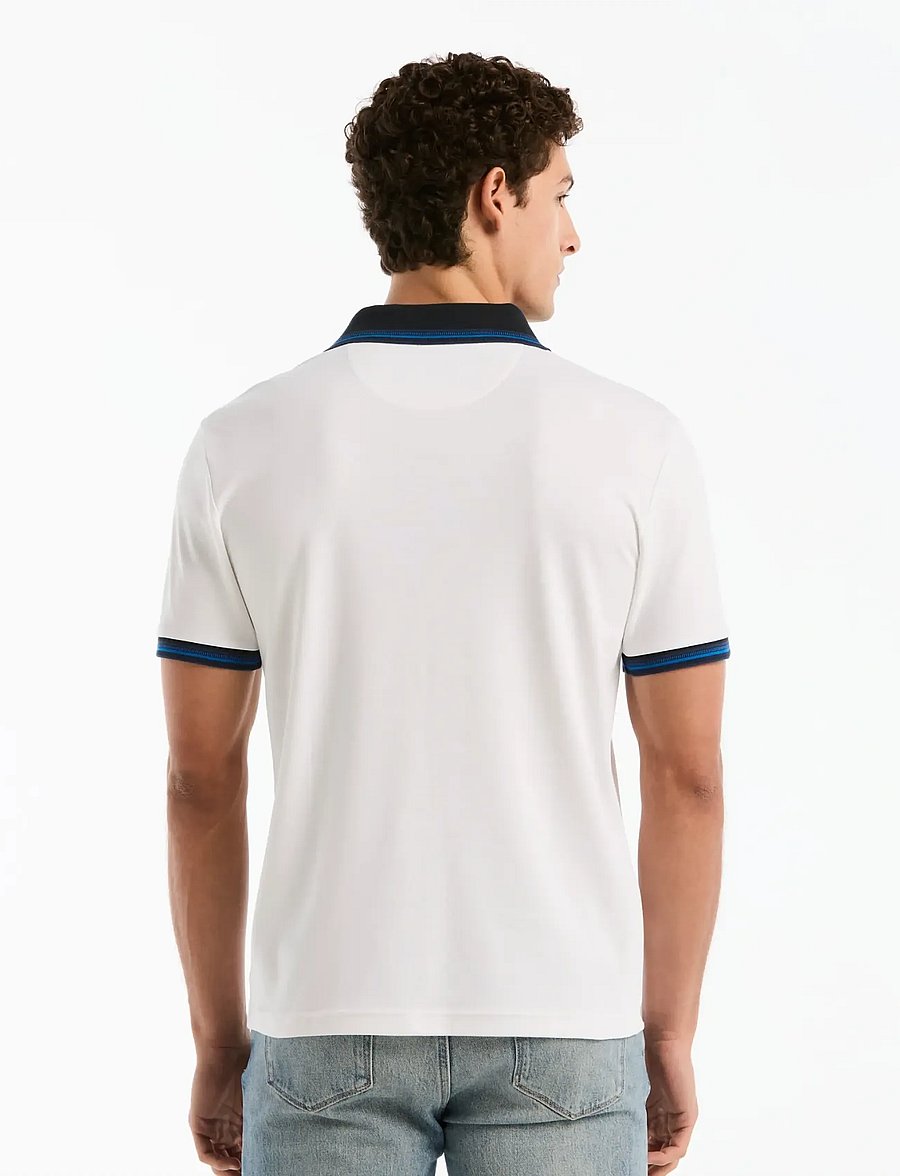 Original Penguin - CTTN INTRLK POLO NVL - lühikeste varrukatega polod - bright white - 3